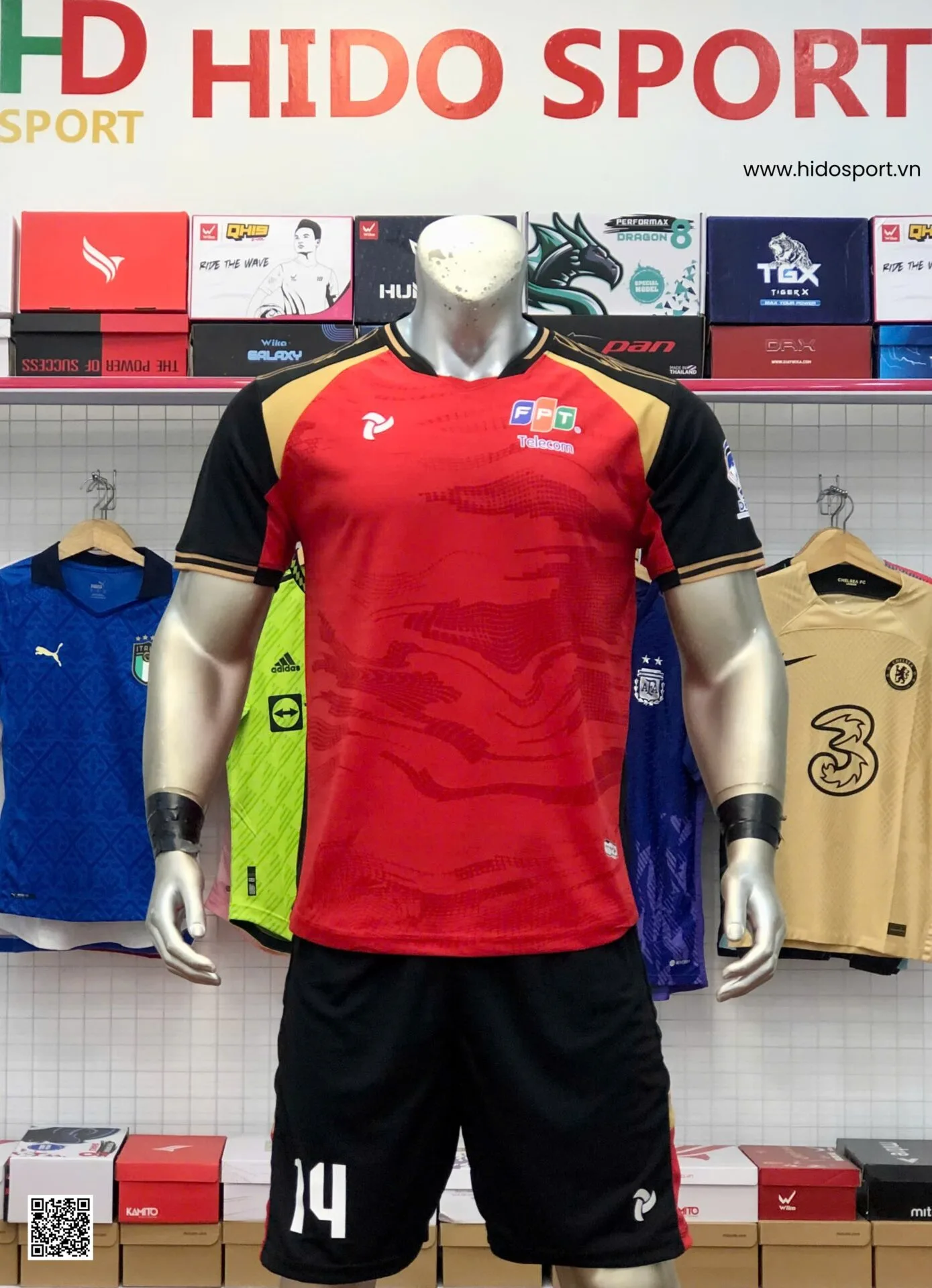 Đồng Phục Bóng Đá Công Ty Cổ Phần Viễn Thông FPT 2025 Đặt In Theo Yêu Cầu - HIDO SPORT