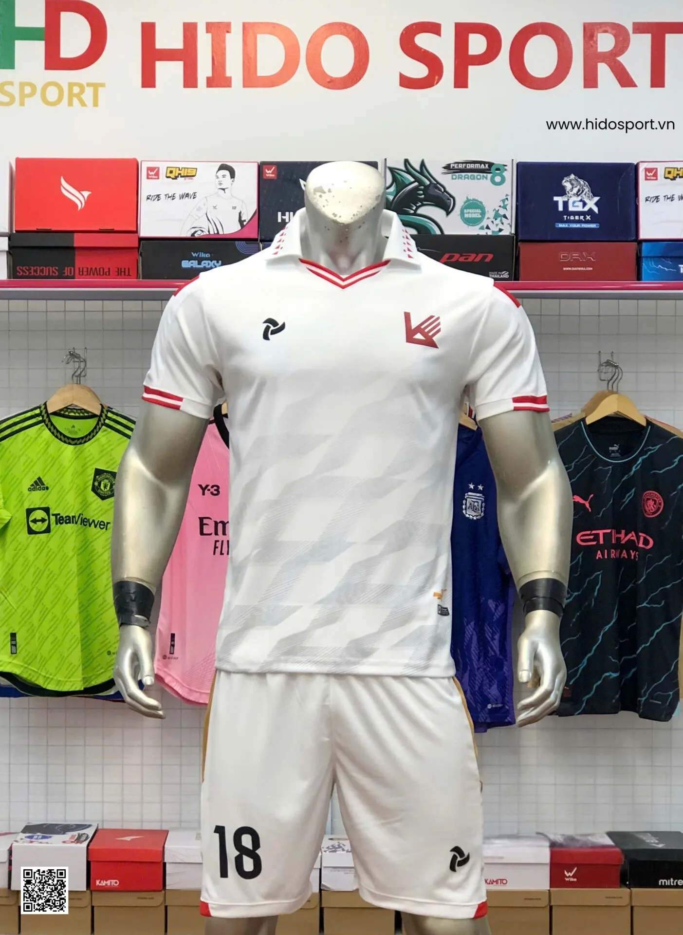 Đồng Phục Bóng Đá Trường Đại học Kiến trúc TP.HCM 2025 Đặt In Theo Yêu Cầu - HIDO SPORT