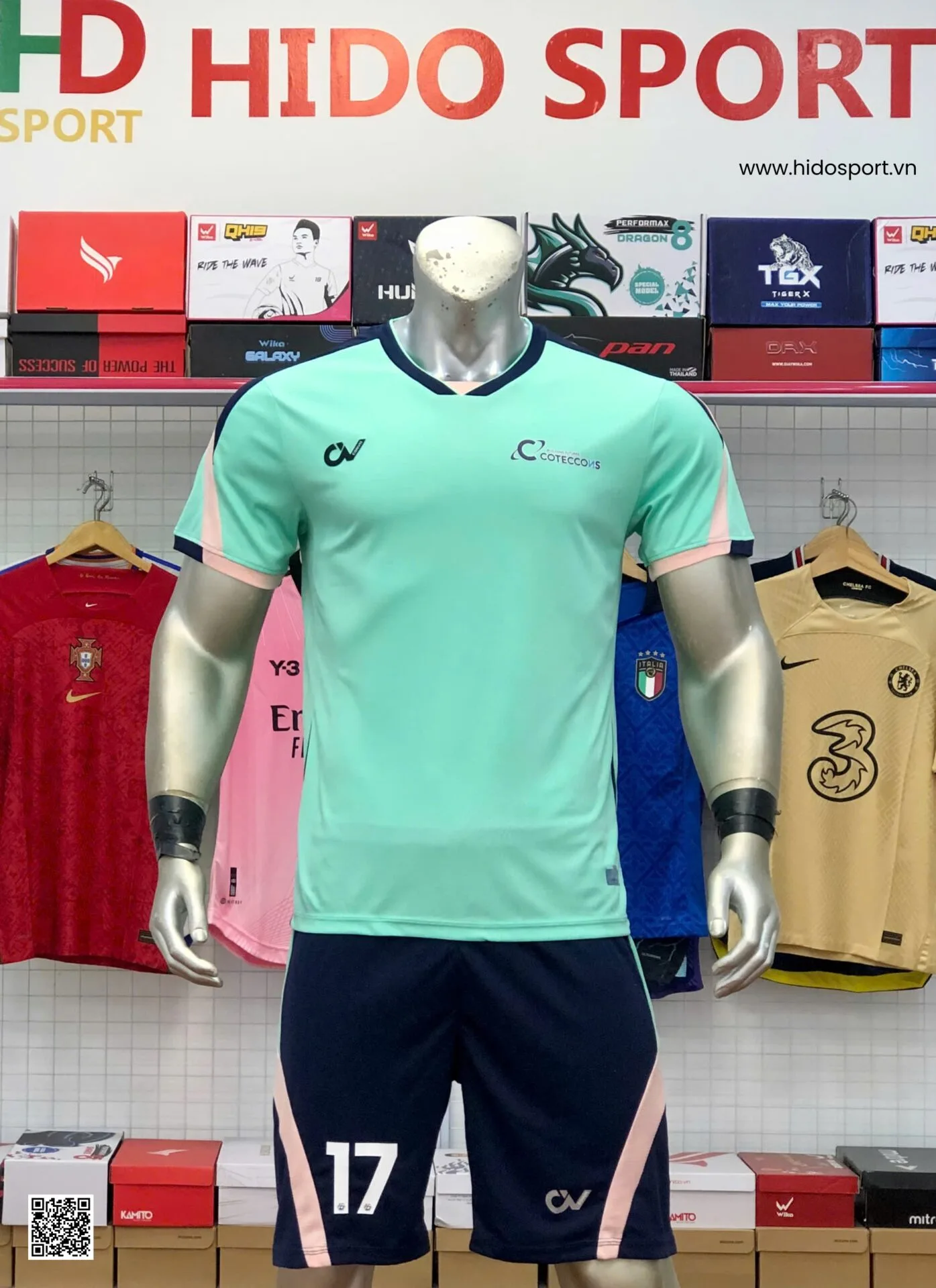 Đồng Phục Đá Banh Công ty CP Xây dựng Coteccon 2025 Đặt In Theo Yêu Cầu - HIDO SPORT