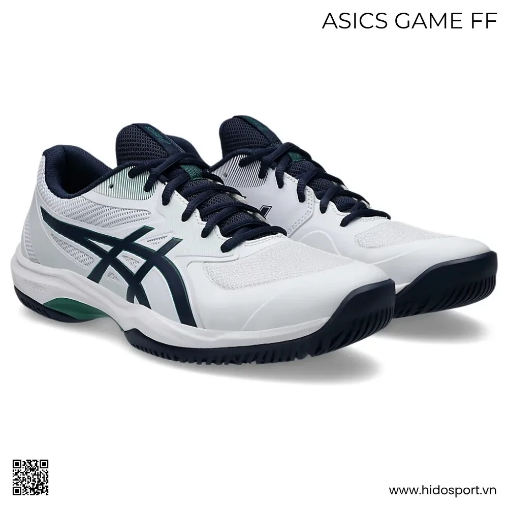(TITLE)% Giày Pickleball ASICS Game FF Chính Hãng 2025 | Màu Trắng Xanh - 1