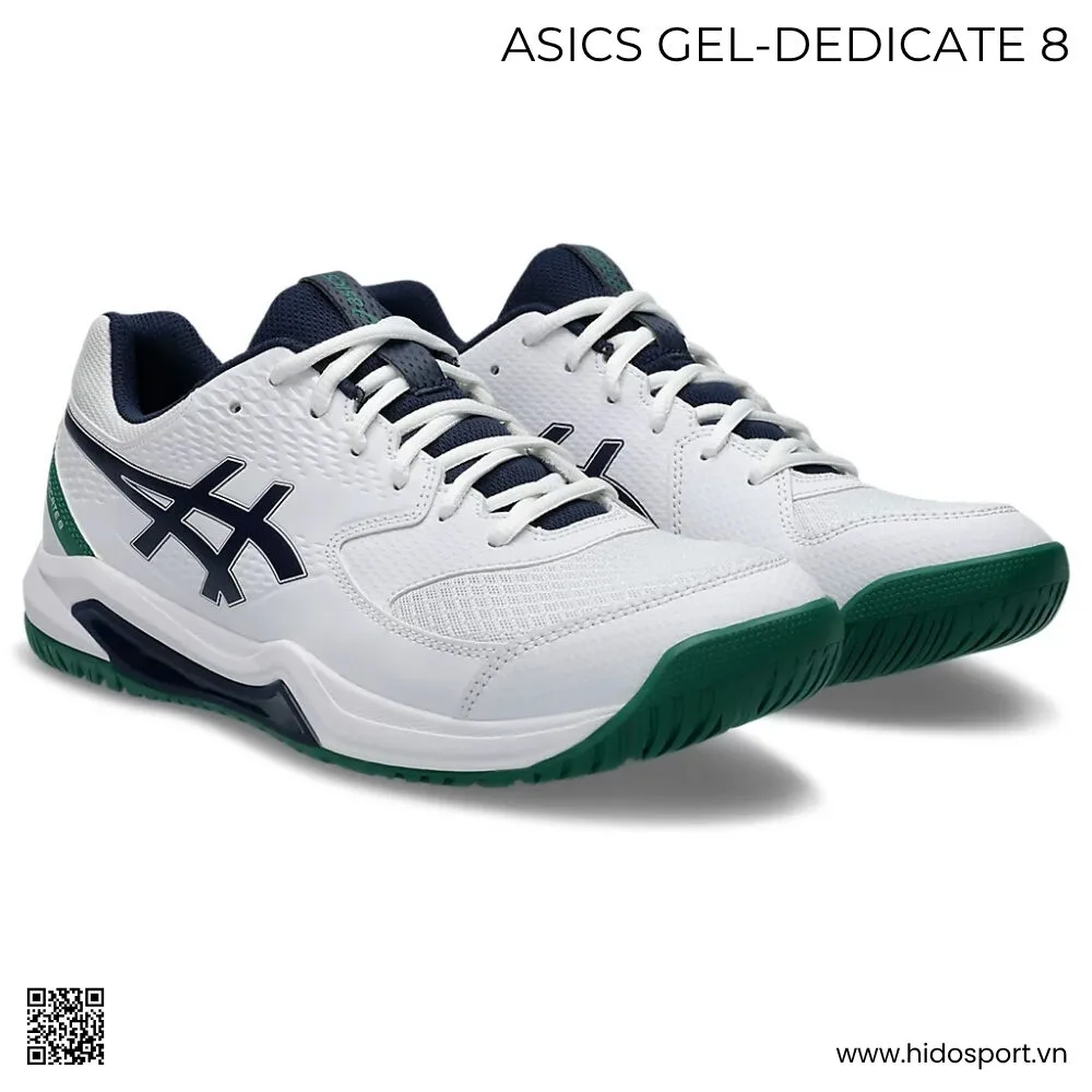(TITLE)% Giày Pickleball ASICS Gel-Dedicate 8 Chính Hãng 2025 | Màu Trắng Xanh - 1