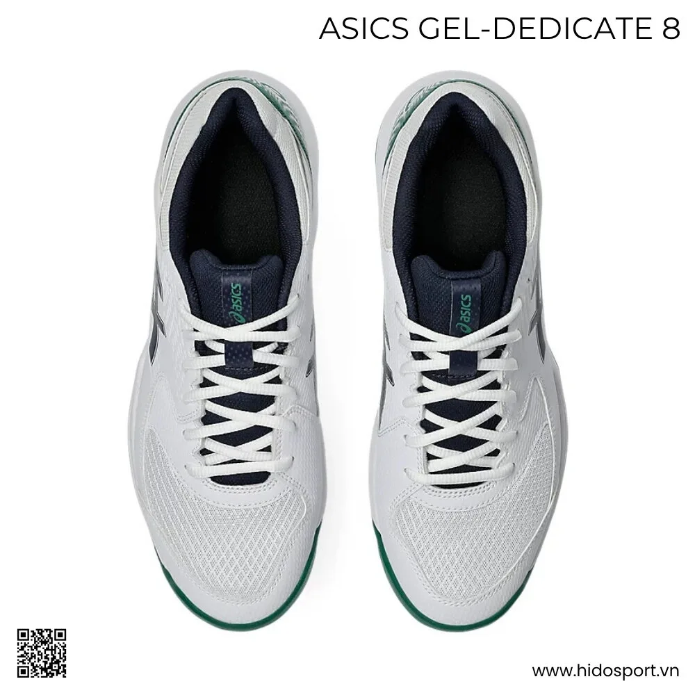 (TITLE)% Giày Pickleball ASICS Gel-Dedicate 8 Chính Hãng 2025 | Màu Trắng Xanh - 2