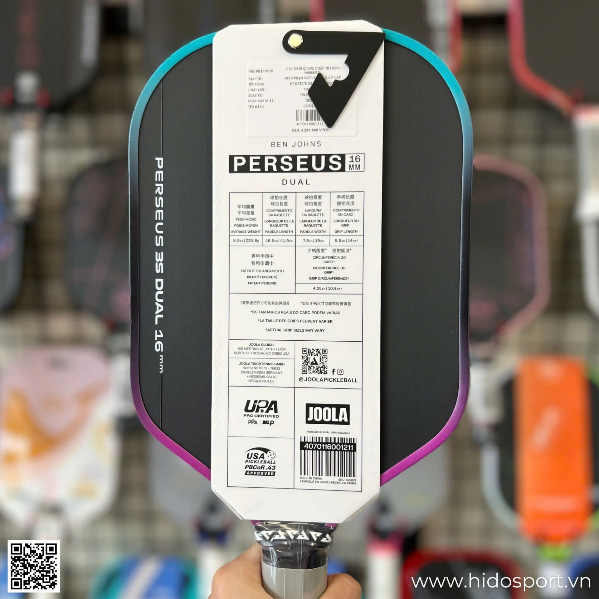 (TITLE)% Joola Perseus Gen 3s Dual Chinh Hang 14mm 16mm Hinh Anh Thuc Te 007
