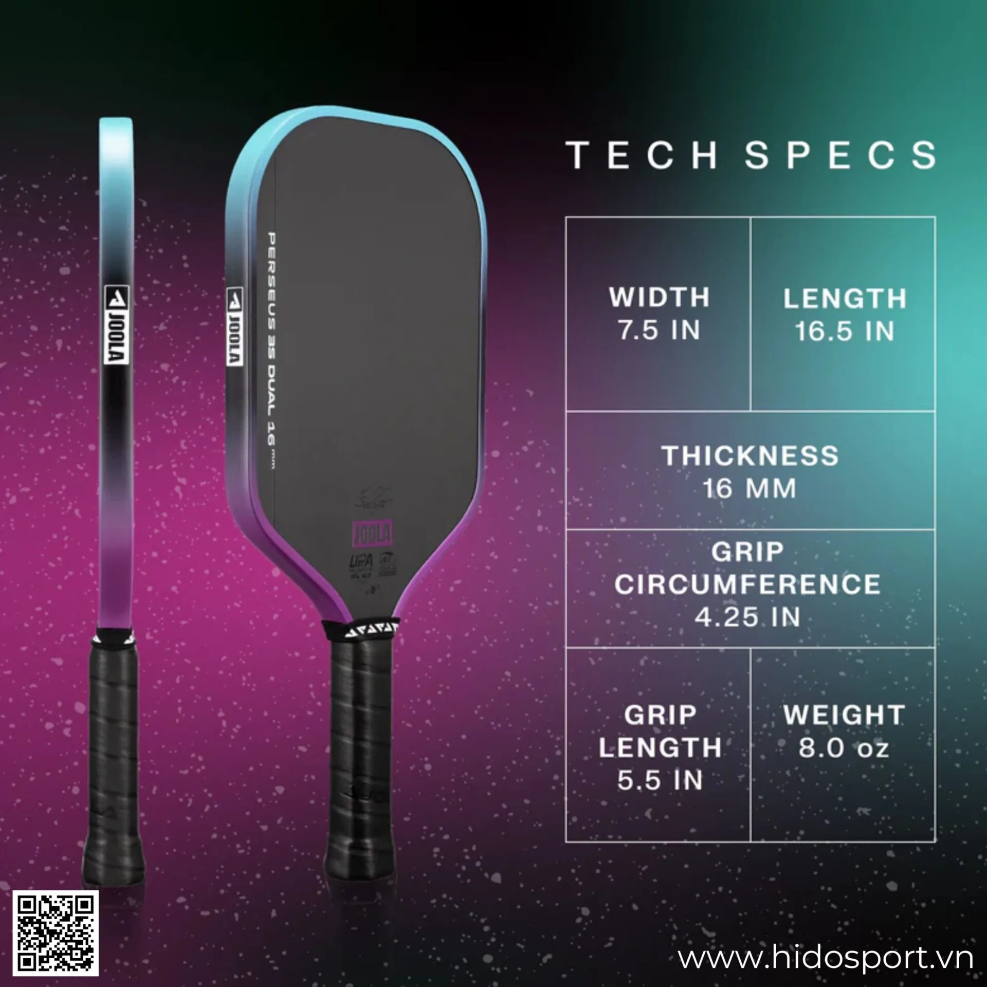 (TITLE)% Joola Perseus Gen 3s Dual Chinh Hang 14mm 16mm Hinh Anh Thuc Te 009