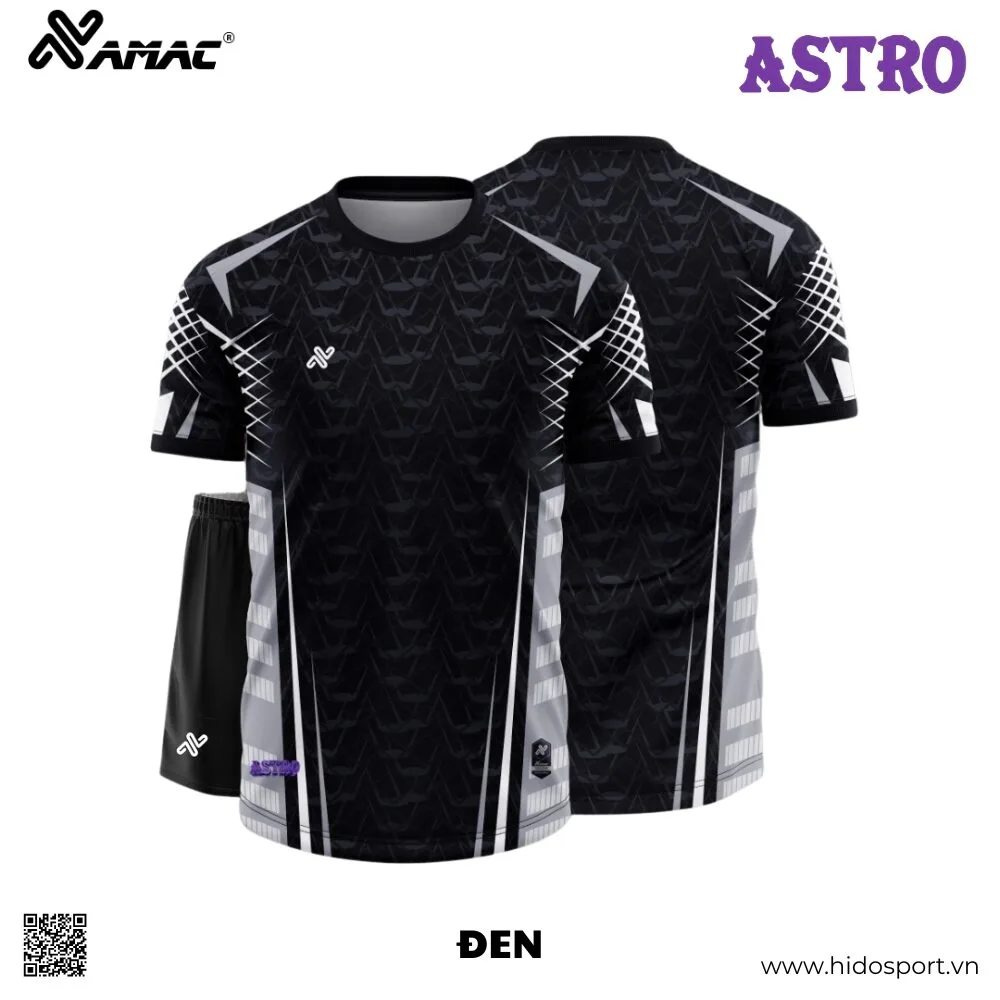 (TITLE)% BST 7 MÀU - Quần Áo Bóng Đá Thiết Kế Chính Hãng AMAC ASTRO 2025 - Đen