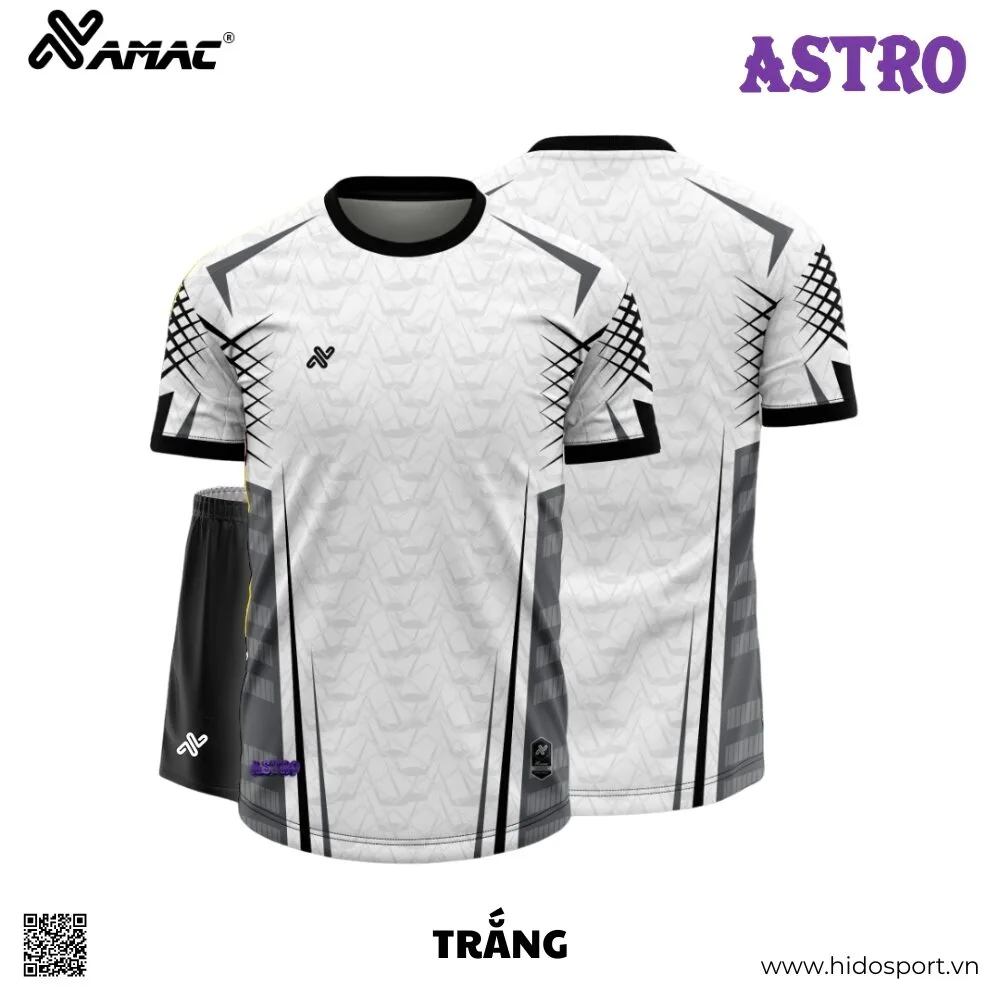 (TITLE)% BST 7 MÀU - Quần Áo Bóng Đá Thiết Kế Chính Hãng AMAC ASTRO 2025 - Trắng