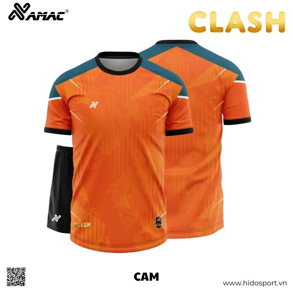 (TITLE)% BST 9 MÀU - Quần Áo Bóng Đá Thiết Kế Chính Hãng AMAC CLASH 2025 - Cam
