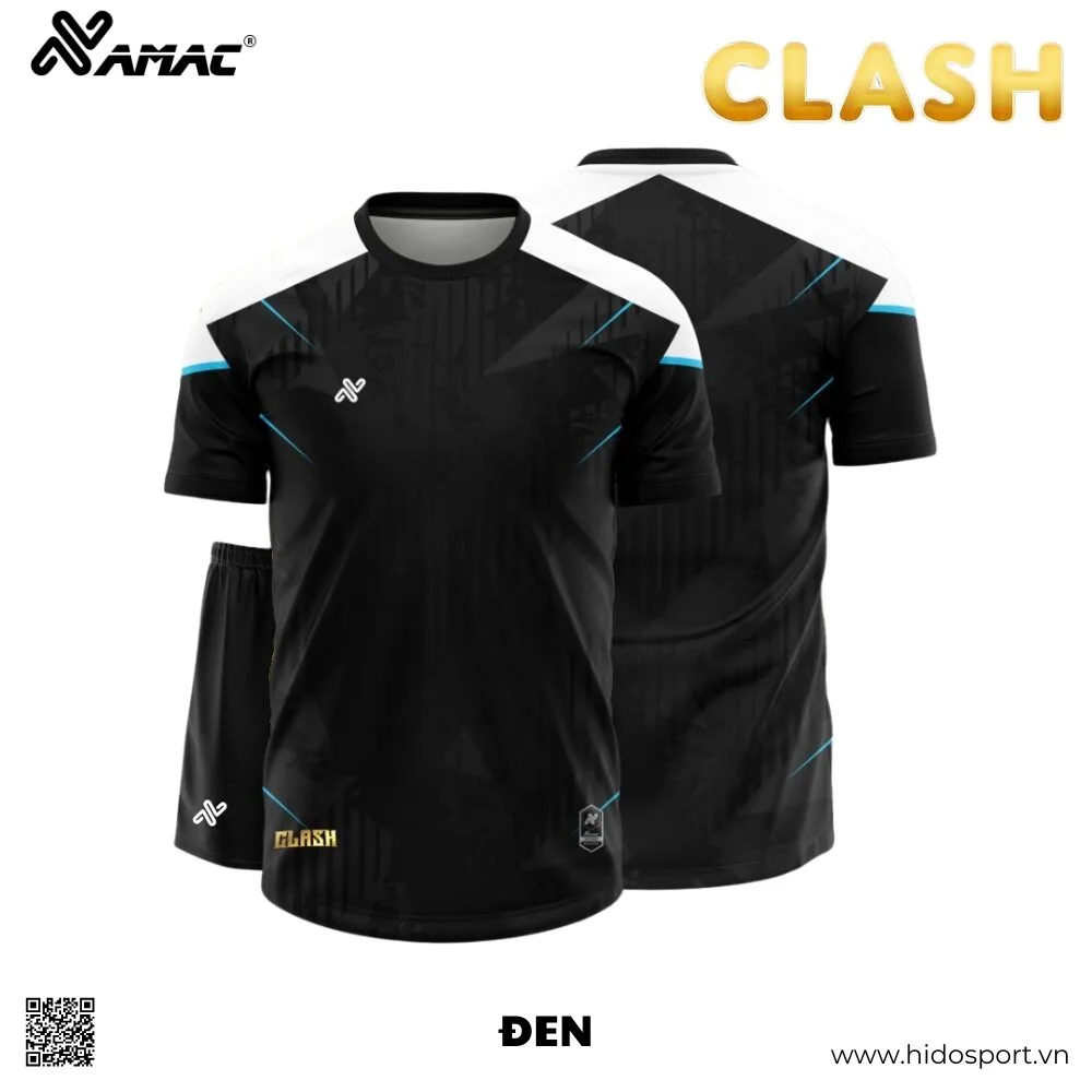 (TITLE)% BST 9 MÀU - Quần Áo Bóng Đá Thiết Kế Chính Hãng AMAC CLASH 2025 - Đen