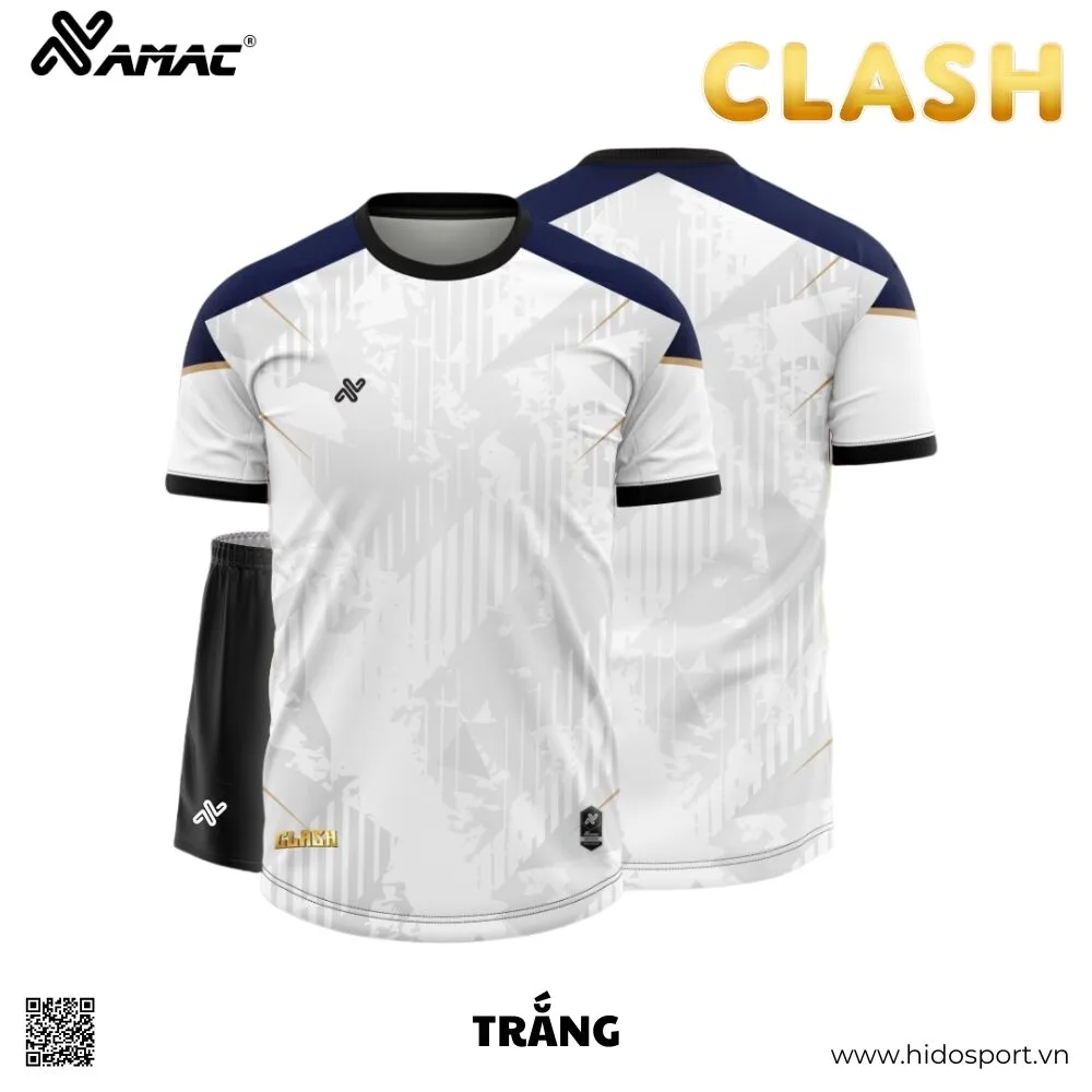 (TITLE)% BST 9 MÀU - Quần Áo Bóng Đá Thiết Kế Chính Hãng AMAC CLASH 2025 - Trắng