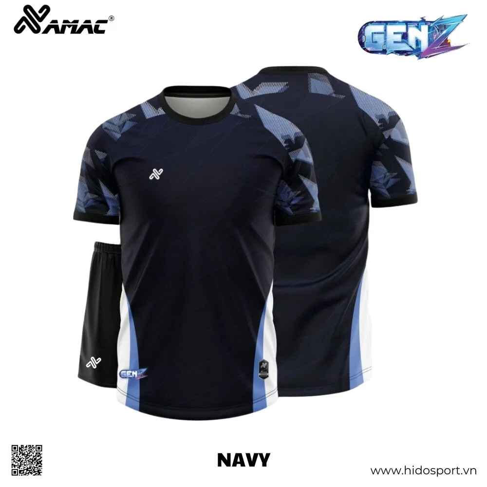 (TITLE)% BST 9 MÀU - Quần Áo Bóng Đá Thiết Kế Chính Hãng AMAC GEN Z 2025 - Navy
