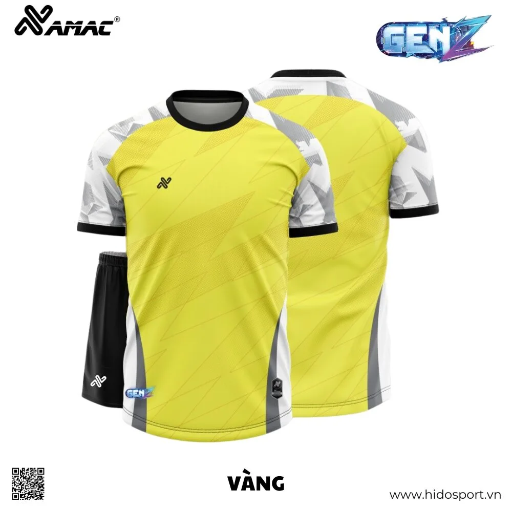 (TITLE)% BST 9 MÀU - Quần Áo Bóng Đá Thiết Kế Chính Hãng AMAC GEN Z 2025 - Vàng