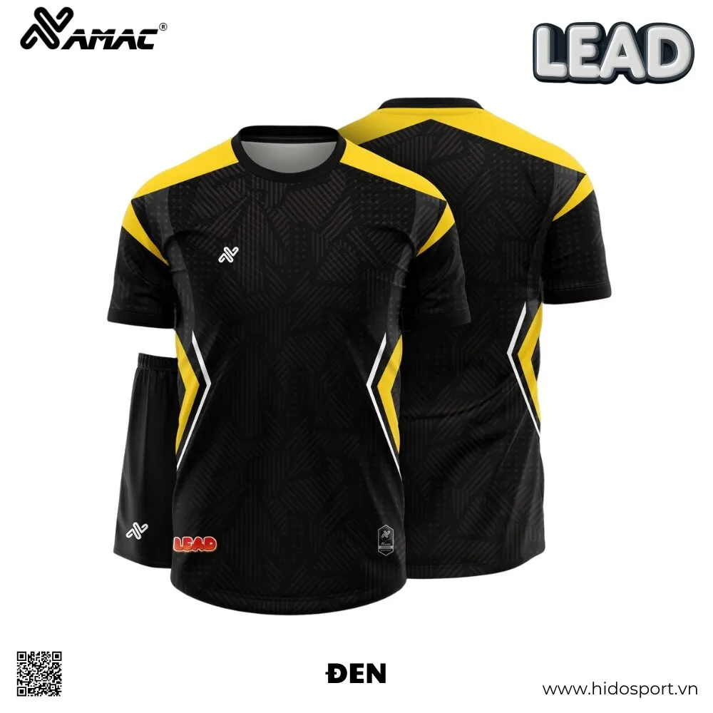 (TITLE)% BST 8 MÀU - Quần Áo Bóng Đá Thiết Kế Chính Hãng AMAC LEAD 2025 - Đen