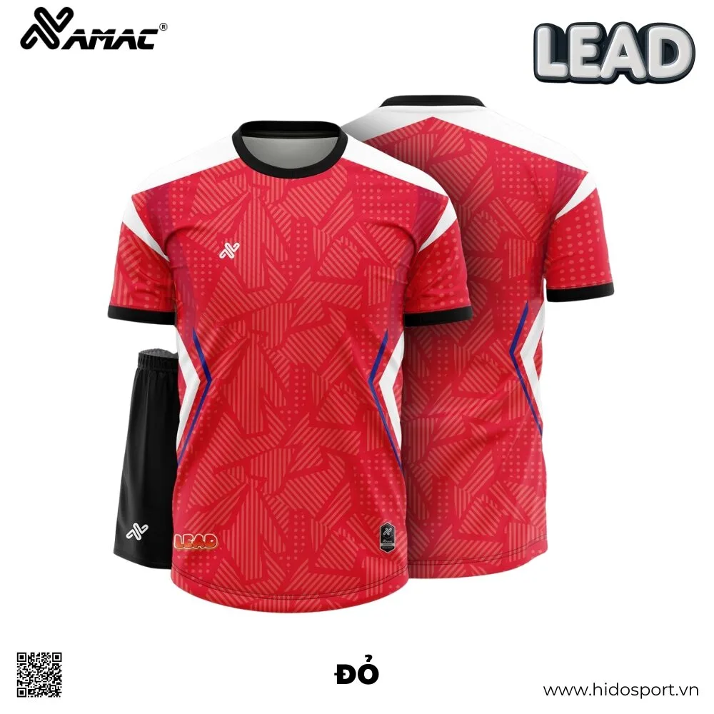 (TITLE)% BST 8 MÀU - Quần Áo Bóng Đá Thiết Kế Chính Hãng AMAC LEAD 2025 - Đỏ