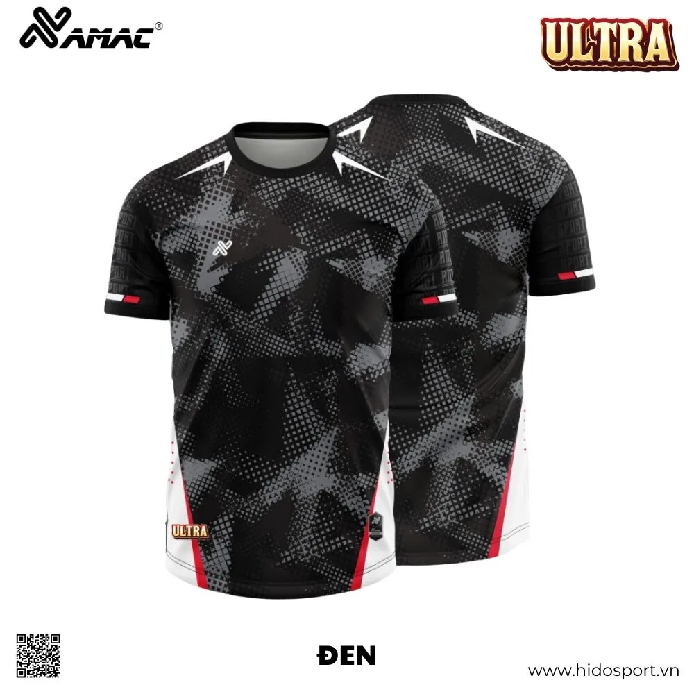 (TITLE)% BST 9 MÀU - Quần Áo Bóng Đá Thiết Kế Chính Hãng AMAC ULTRA 2025 - Đen