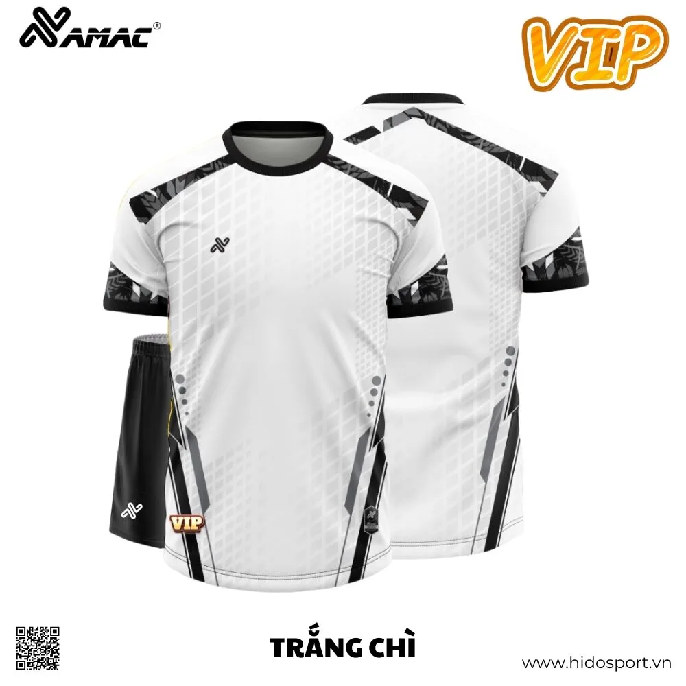 (TITLE)% BST 8 MÀU - Quần Áo Bóng Đá Thiết Kế Chính Hãng AMAC VIP 2025 - Trắng Chì