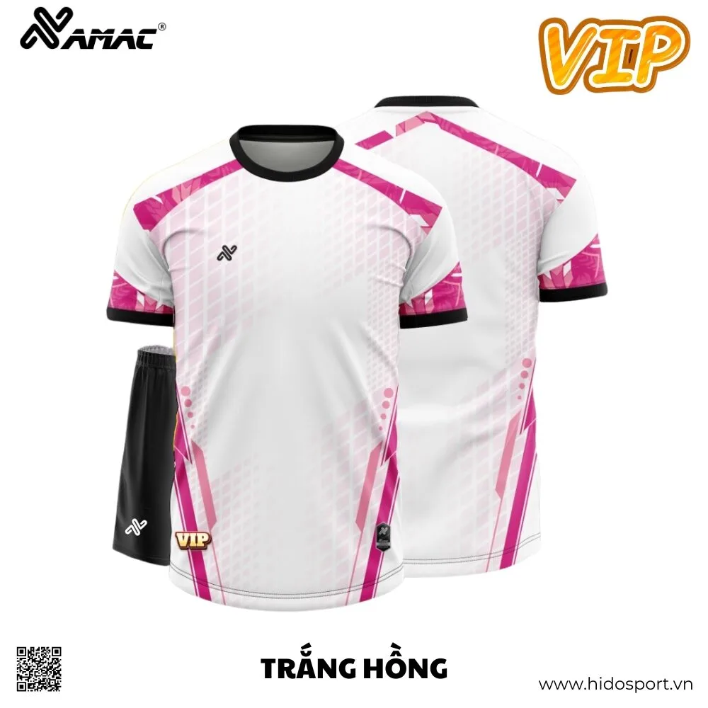 (TITLE)% BST 8 MÀU - Quần Áo Bóng Đá Thiết Kế Chính Hãng AMAC VIP 2025 - Trắng Hồng