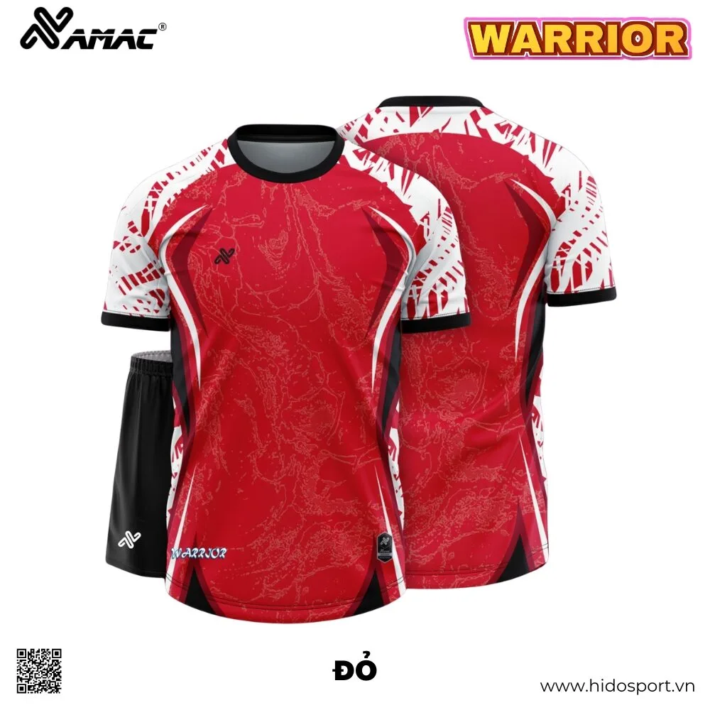 (TITLE)% BST 10 MÀU - Quần Áo Bóng Đá Thiết Kế Chính Hãng AMAC WARRIOR 2025 - Đỏ