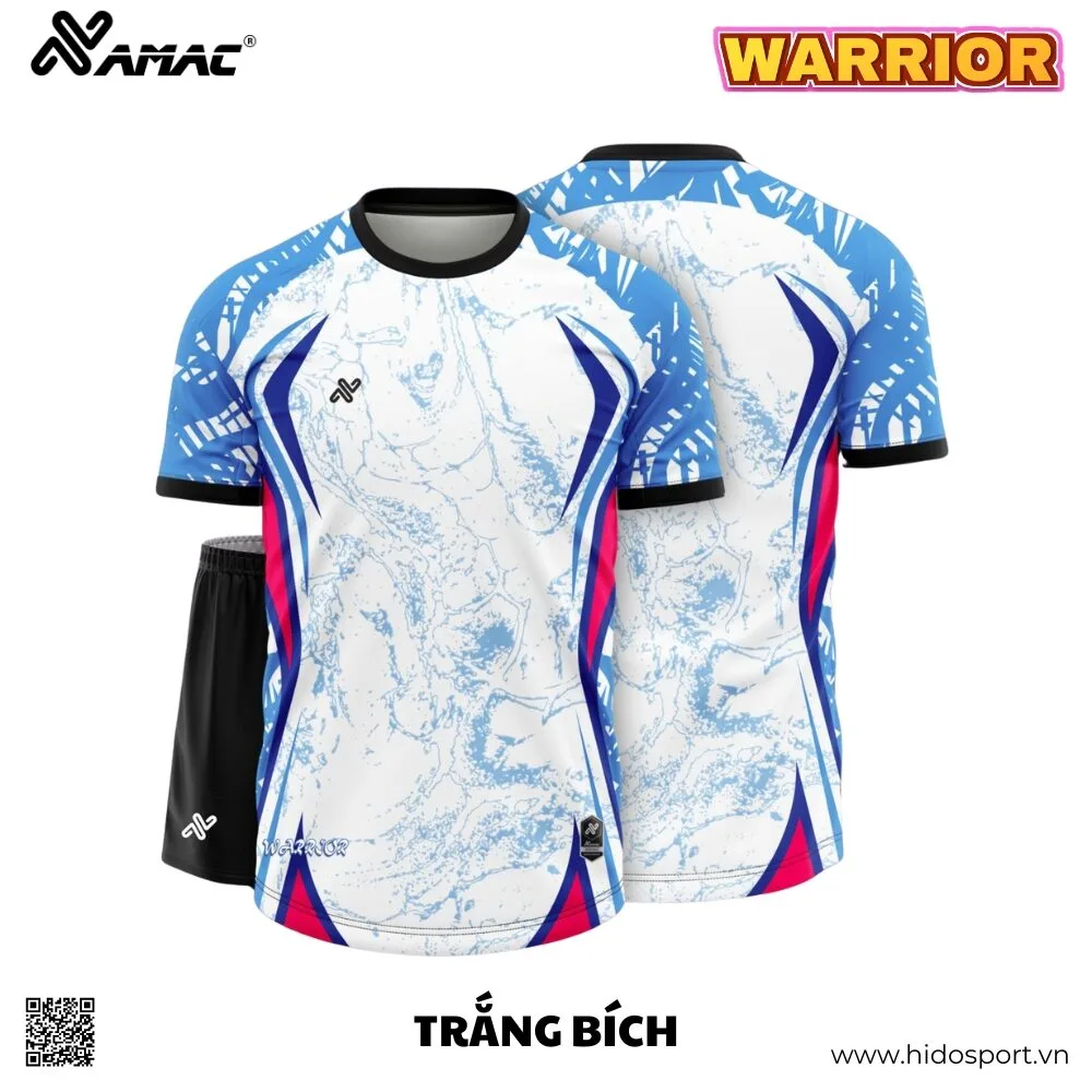 (TITLE)% BST 10 MÀU - Quần Áo Bóng Đá Thiết Kế Chính Hãng AMAC WARRIOR 2025 - Trắng Bích