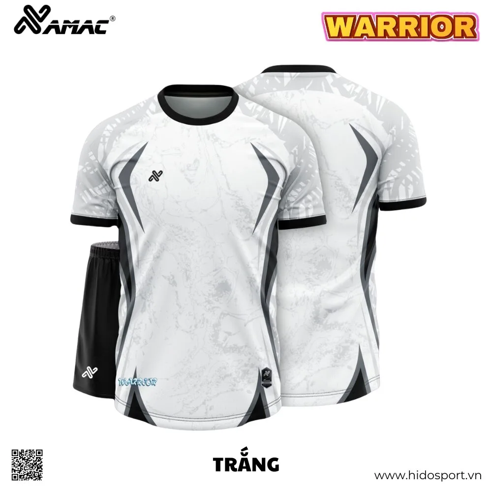 (TITLE)% BST 10 MÀU - Quần Áo Bóng Đá Thiết Kế Chính Hãng AMAC WARRIOR 2025 - Trắng