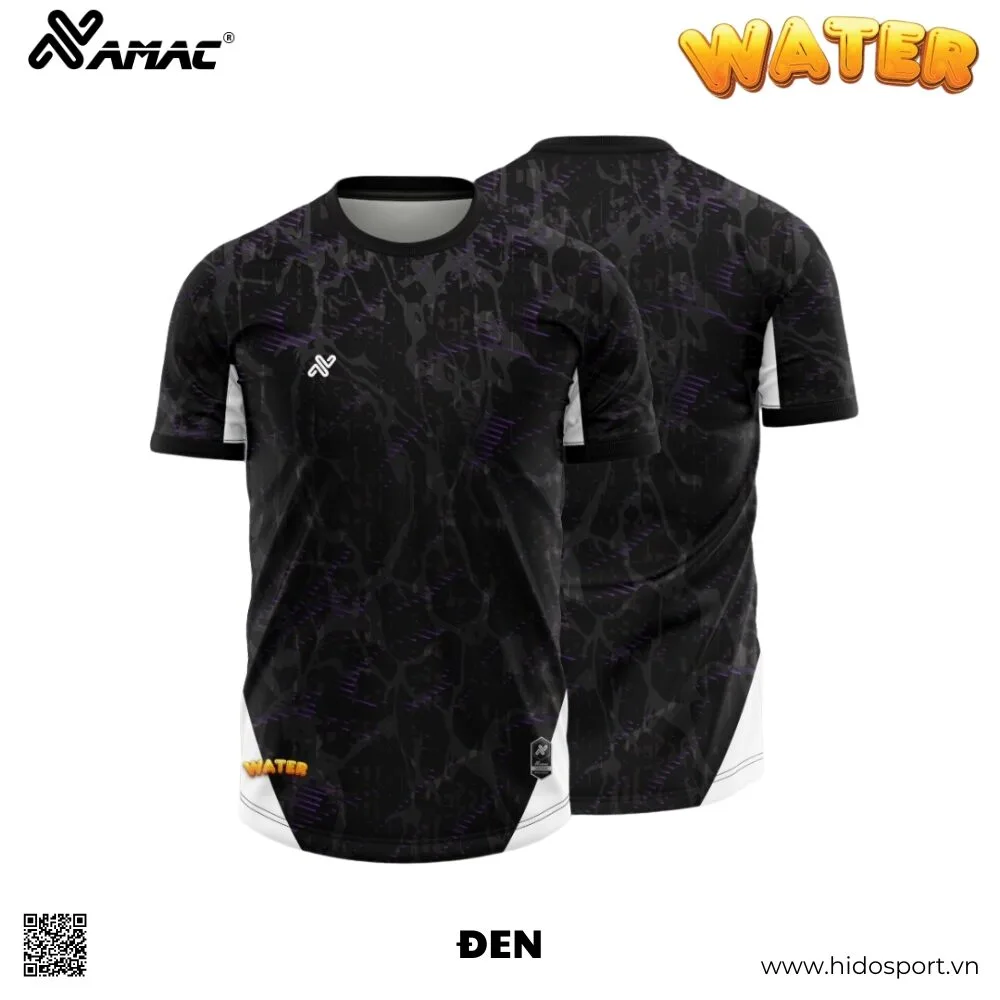 (TITLE)% BST 8 MÀU - Quần Áo Bóng Đá Thiết Kế Chính Hãng AMAC WATER 2025 - Đen