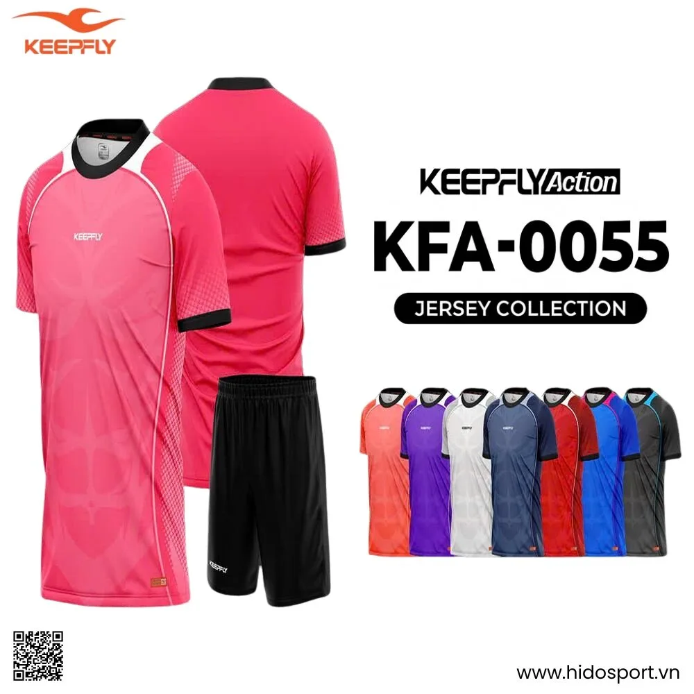 BST 8 MÀU - Quần Áo Bóng Đá Thiết Kế Chính Hãng KFA-0055 KEEPFLY ACTION 2025 - HIDO SPORT