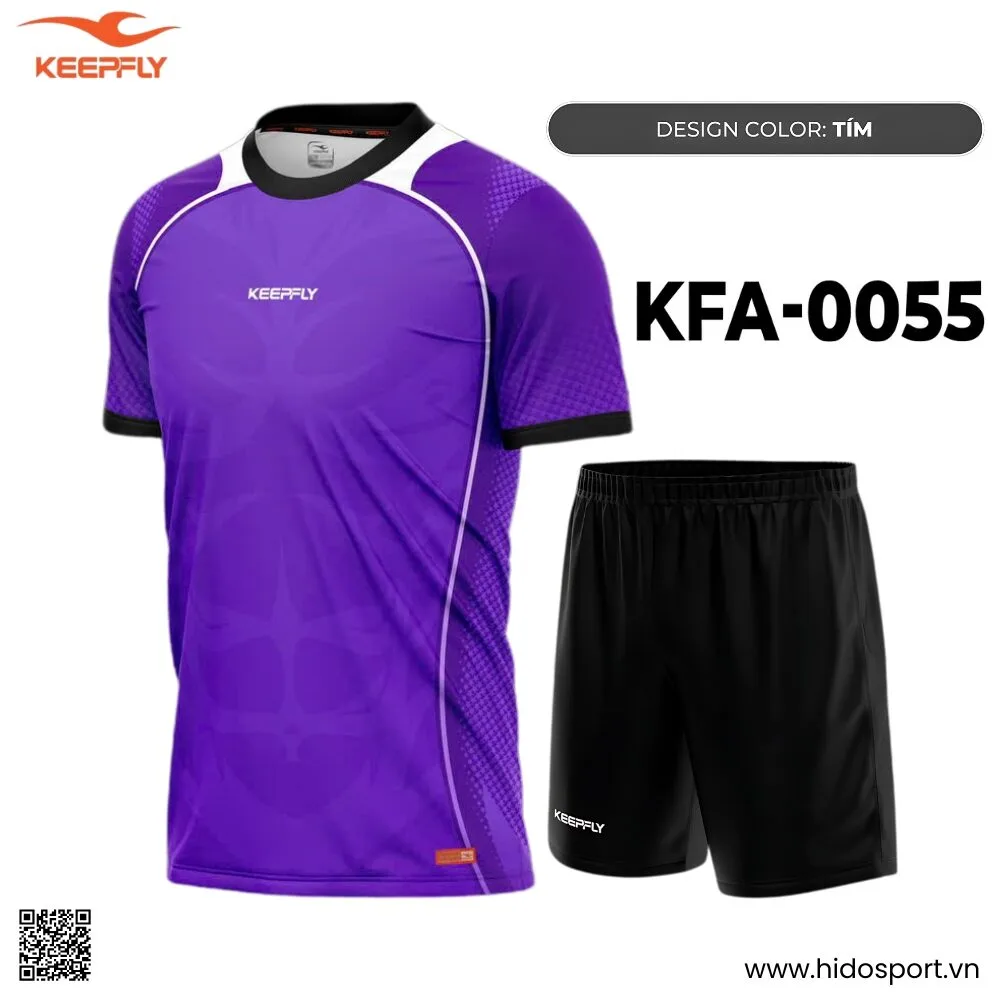 (TITLE)% BST 8 MÀU - Quần Áo Bóng Đá Thiết Kế Chính Hãng KFA-0055 KEEPFLY ACTION 2025 - Tím