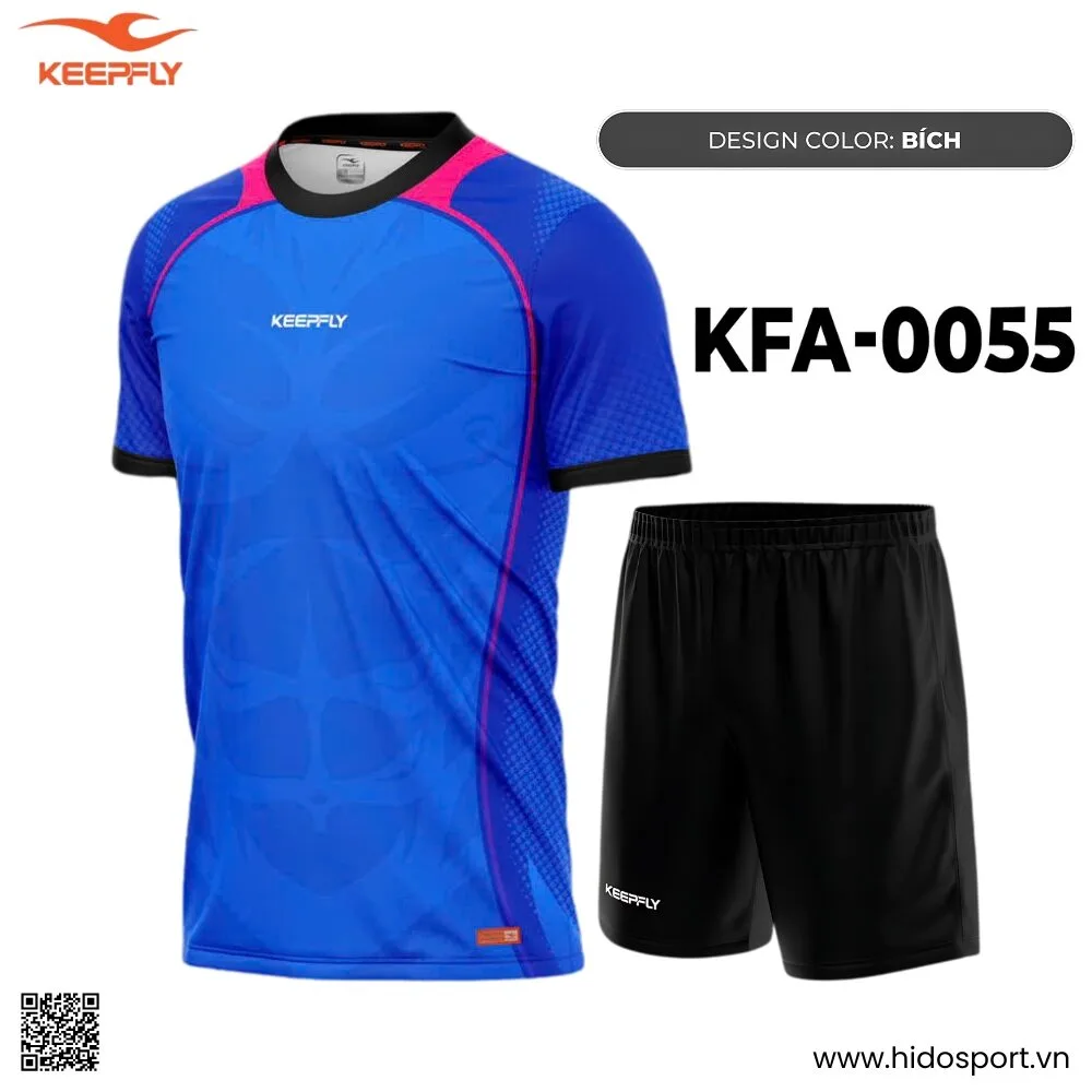 (TITLE)% BST 8 MÀU - Quần Áo Bóng Đá Thiết Kế Chính Hãng KFA-0055 KEEPFLY ACTION 2025 - Xanh Bích