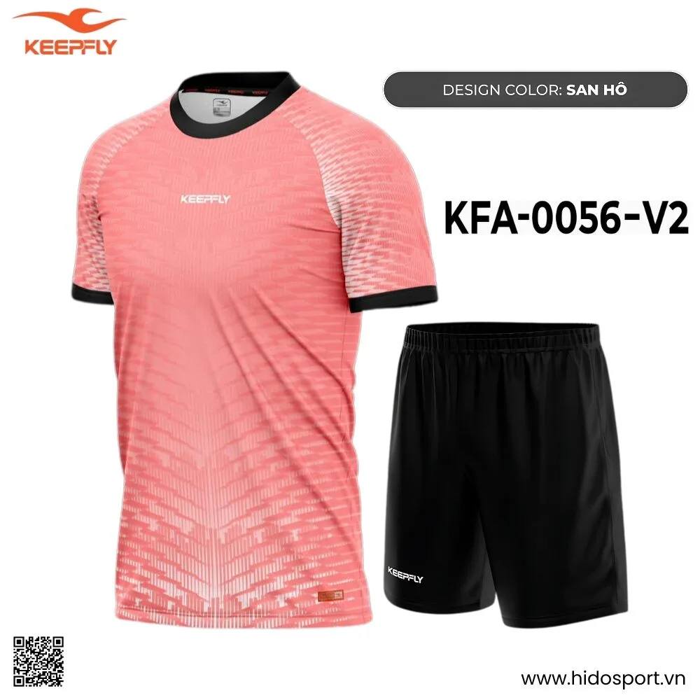 (TITLE)% BST 8 MÀU - Quần Áo Bóng Đá Thiết Kế Chính Hãng KFA-0056-V2 KEEPFLY ACTION 2025 - San Hô