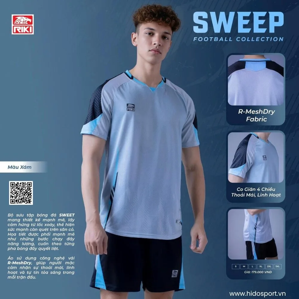 (TITLE)% Quan Ao Bong Da Thiet Ke Chinh Hang Riki Sweep 2025 4