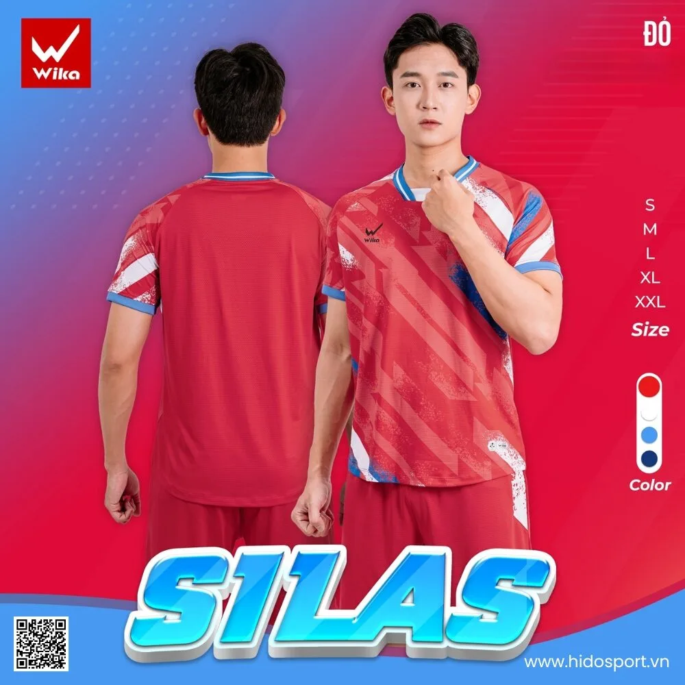 (TITLE)% BST 4 MÀU - Quần Áo Bóng Đá Thiết Kế Chính Hãng WIKA SILAS 2025 - Màu Đỏ