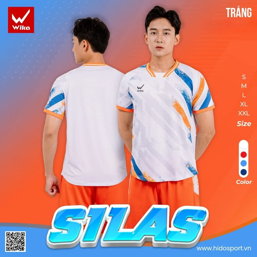 (TITLE)% BST 4 MÀU - Quần Áo Bóng Đá Thiết Kế Chính Hãng WIKA SILAS 2025 - Màu Trắng
