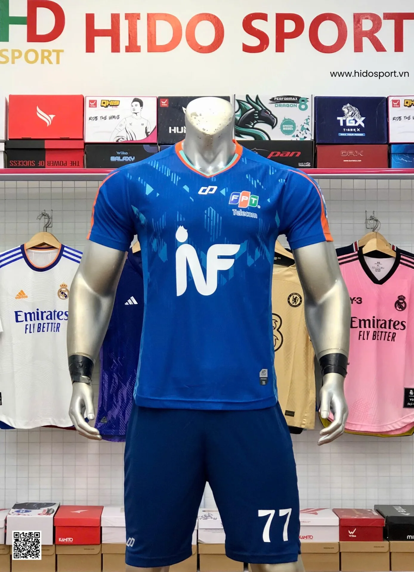 Trang Phục Bóng Đá Công Ty Cổ Phần Viễn Thông FPT 2025 Đặt In Theo Yêu Cầu - HIDO SPORT