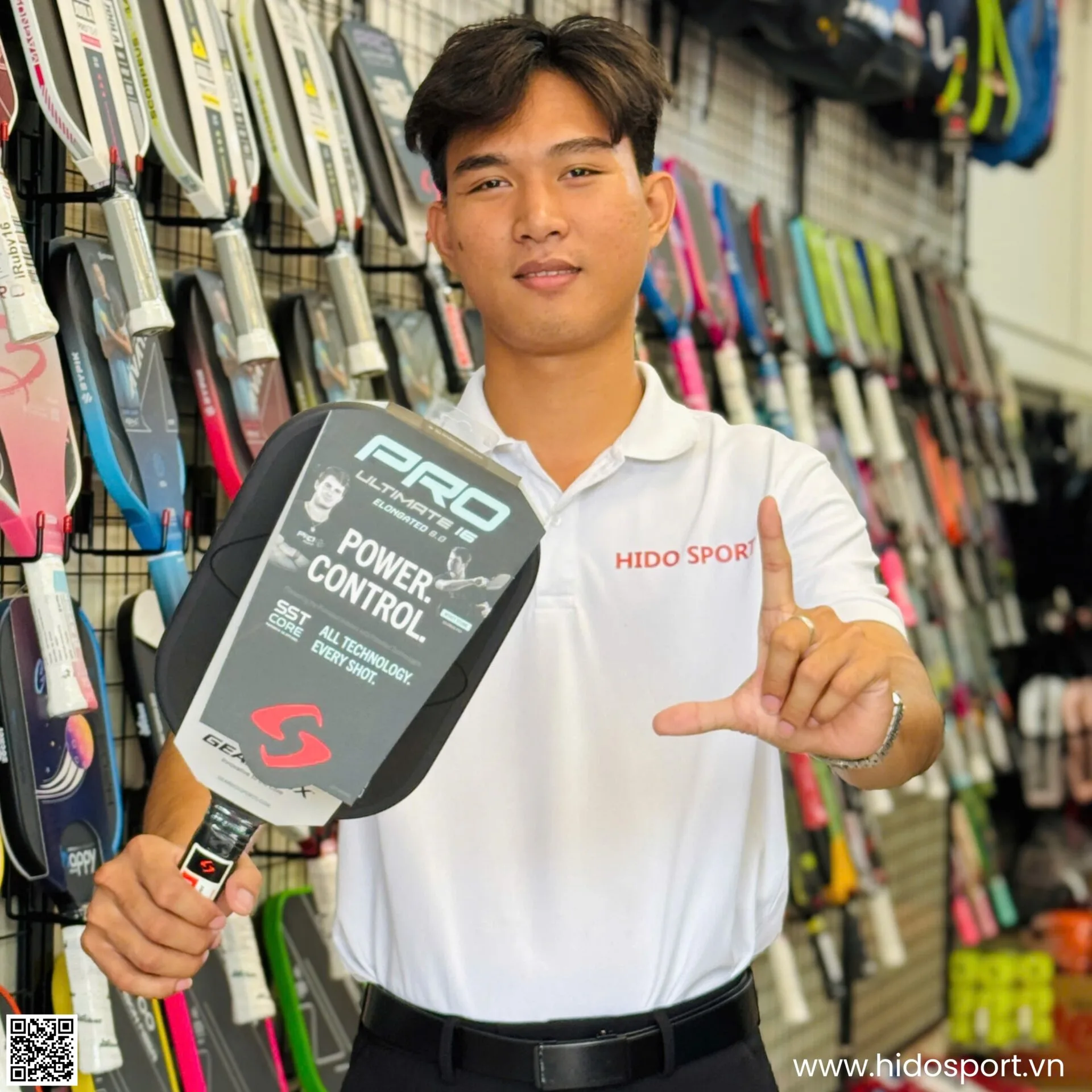 Vot Pickleball Chinh Hang Gearbox Pro Ultimate Hinh Anh Doc Quyen Hido Sport 01