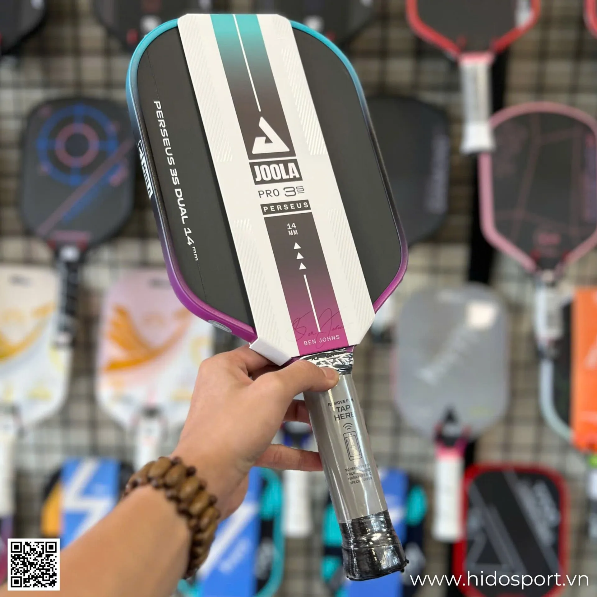 (TITLE)% Vot Pickleball Joola Gen 3s Dual Chinh Hang 14 16mm Hinh Anh Thuc Te 002