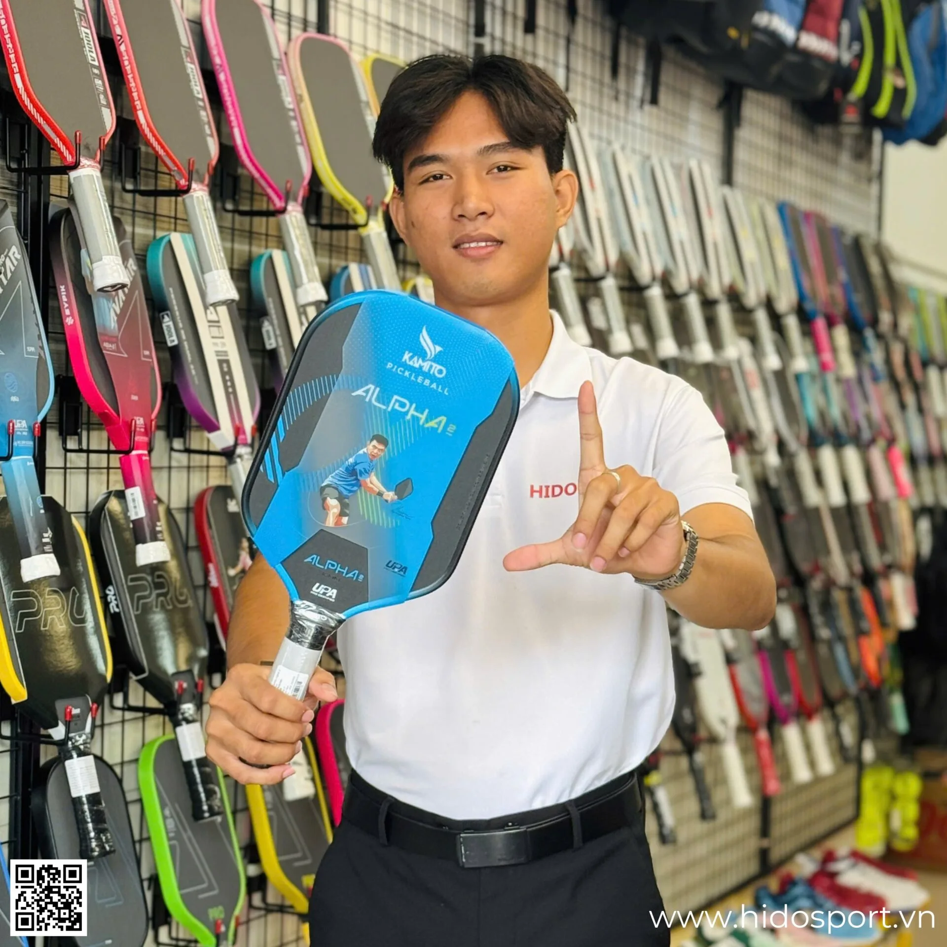 (TITLE)% Vot Pickleball Kamito Alpha 2 Chinh Hang 14mm 16mm Hinh Anh Doc Quyen Tai Hido Sport 13