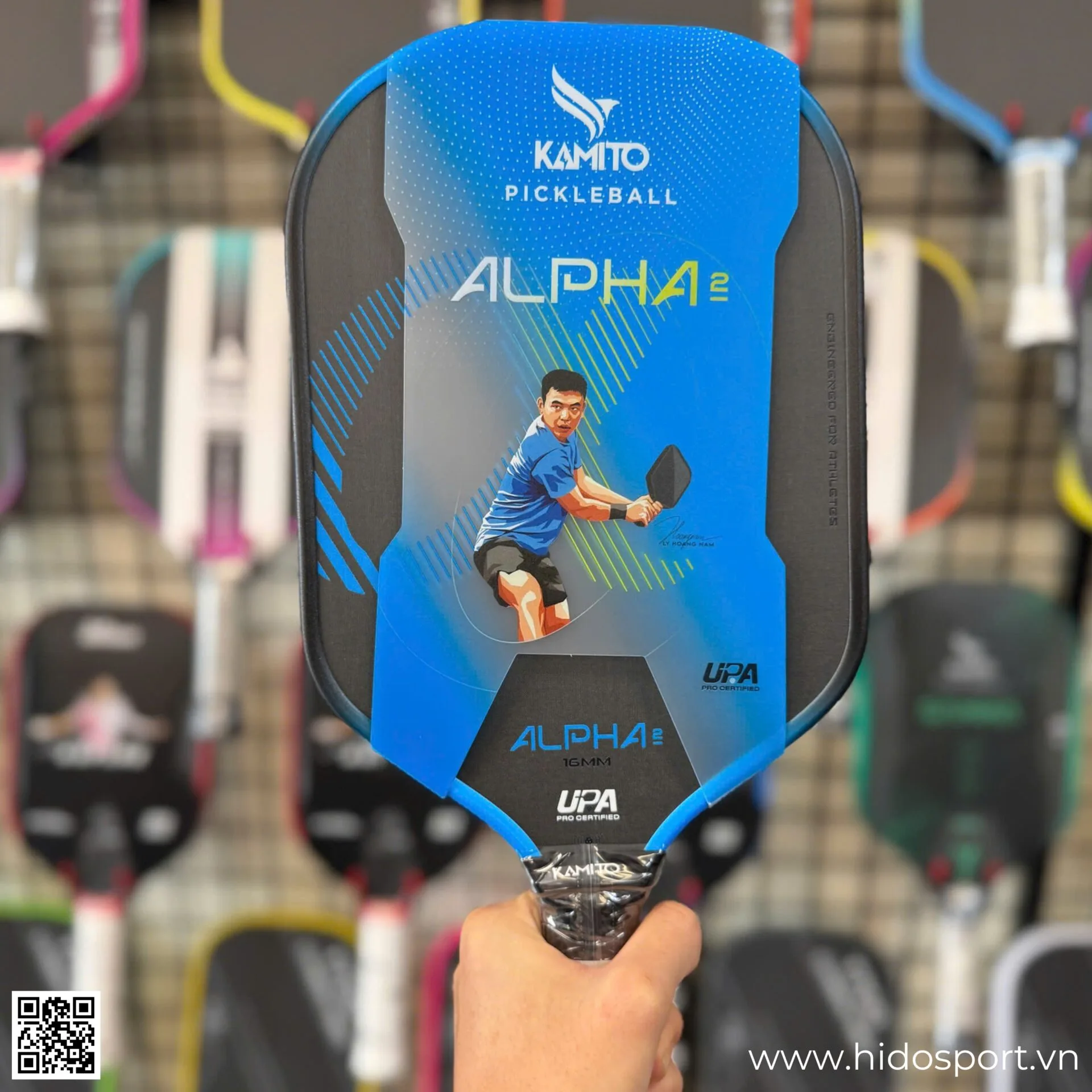 (TITLE)% Vot Pickleball Kamito Alpha 2 Chinh Hang 14mm 16mm Hinh Anh Doc Quyen Tai Hido Sport 15