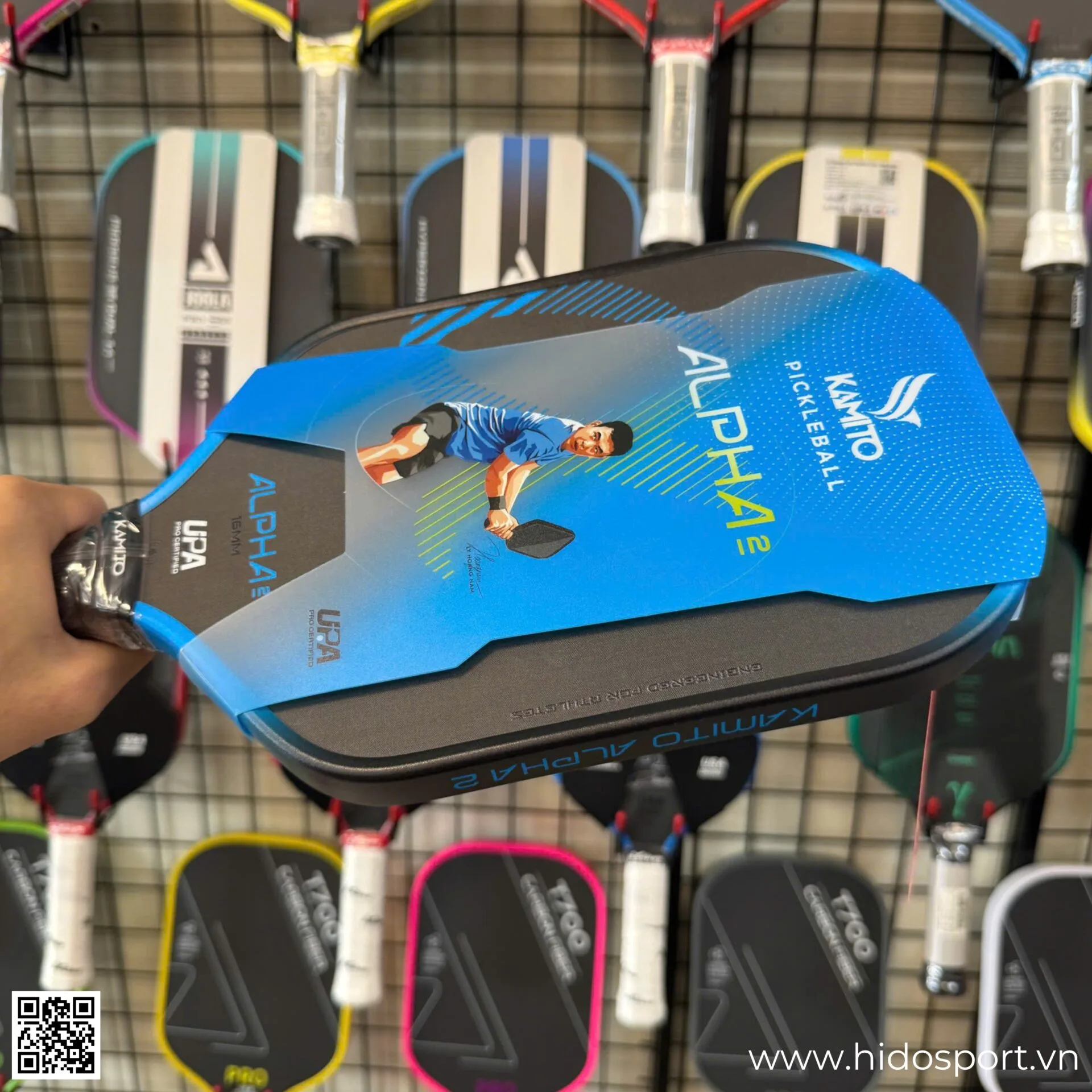 (TITLE)% Vot Pickleball Kamito Alpha 2 Chinh Hang 14mm 16mm Hinh Anh Doc Quyen Tai Hido Sport 17