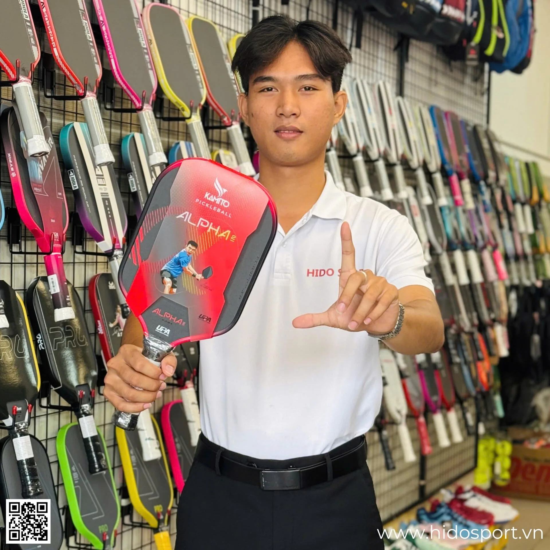 (TITLE)% Vot Pickleball Kamito Alpha 2 Chinh Hang 14mm 16mm Hinh Anh Doc Quyen Tai Hido Sport 19