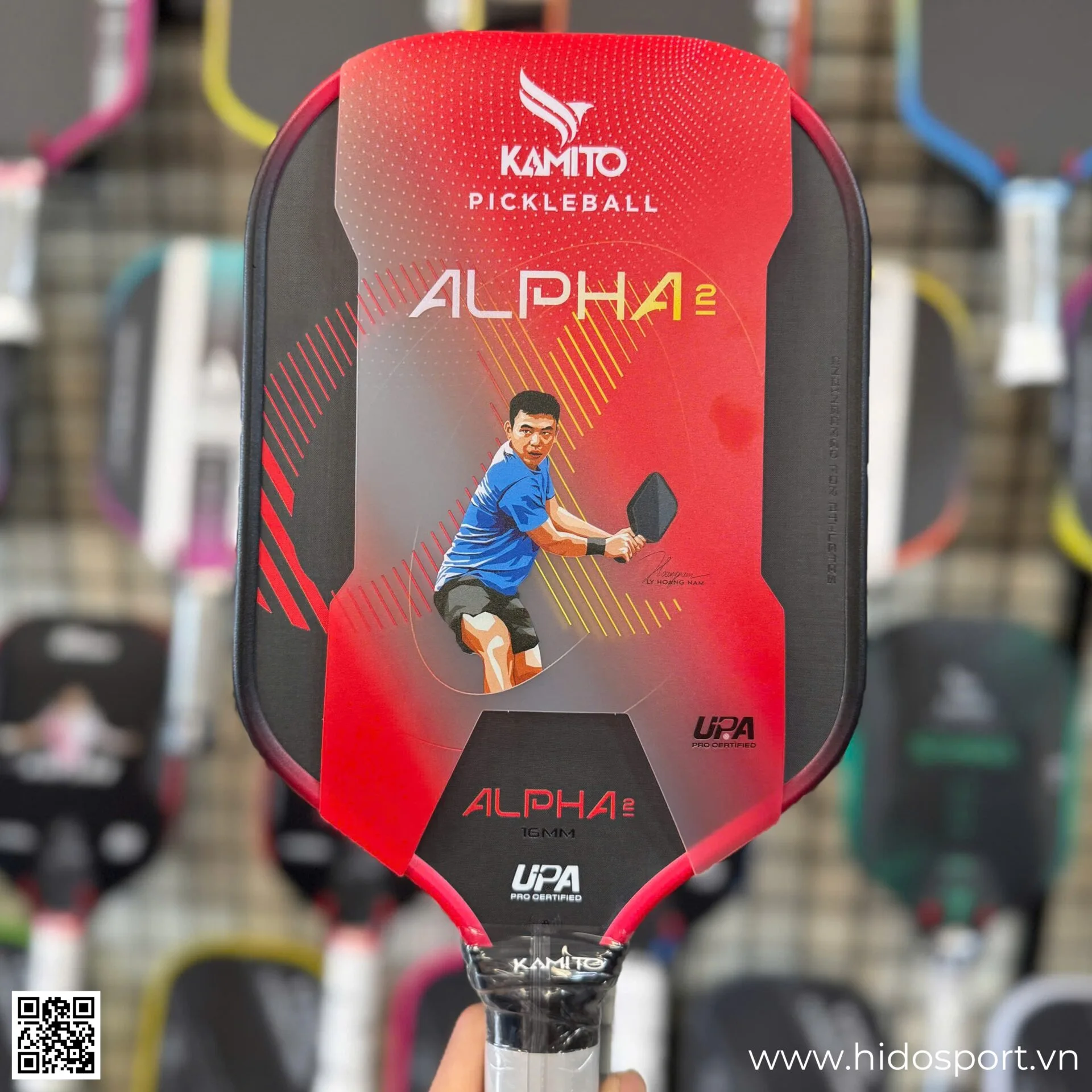 (TITLE)% Vot Pickleball Kamito Alpha 2 Chinh Hang 14mm 16mm Hinh Anh Doc Quyen Tai Hido Sport 21