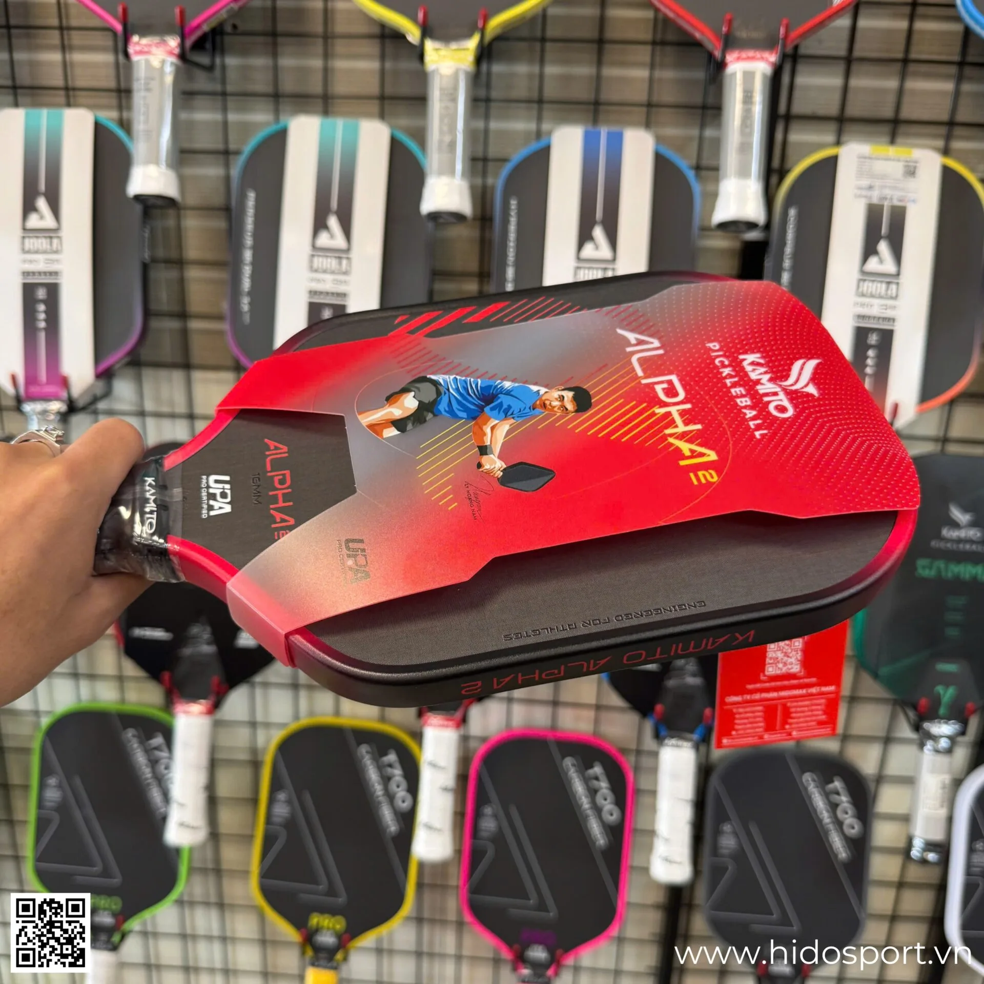 (TITLE)% Vot Pickleball Kamito Alpha 2 Chinh Hang 14mm 16mm Hinh Anh Doc Quyen Tai Hido Sport 23