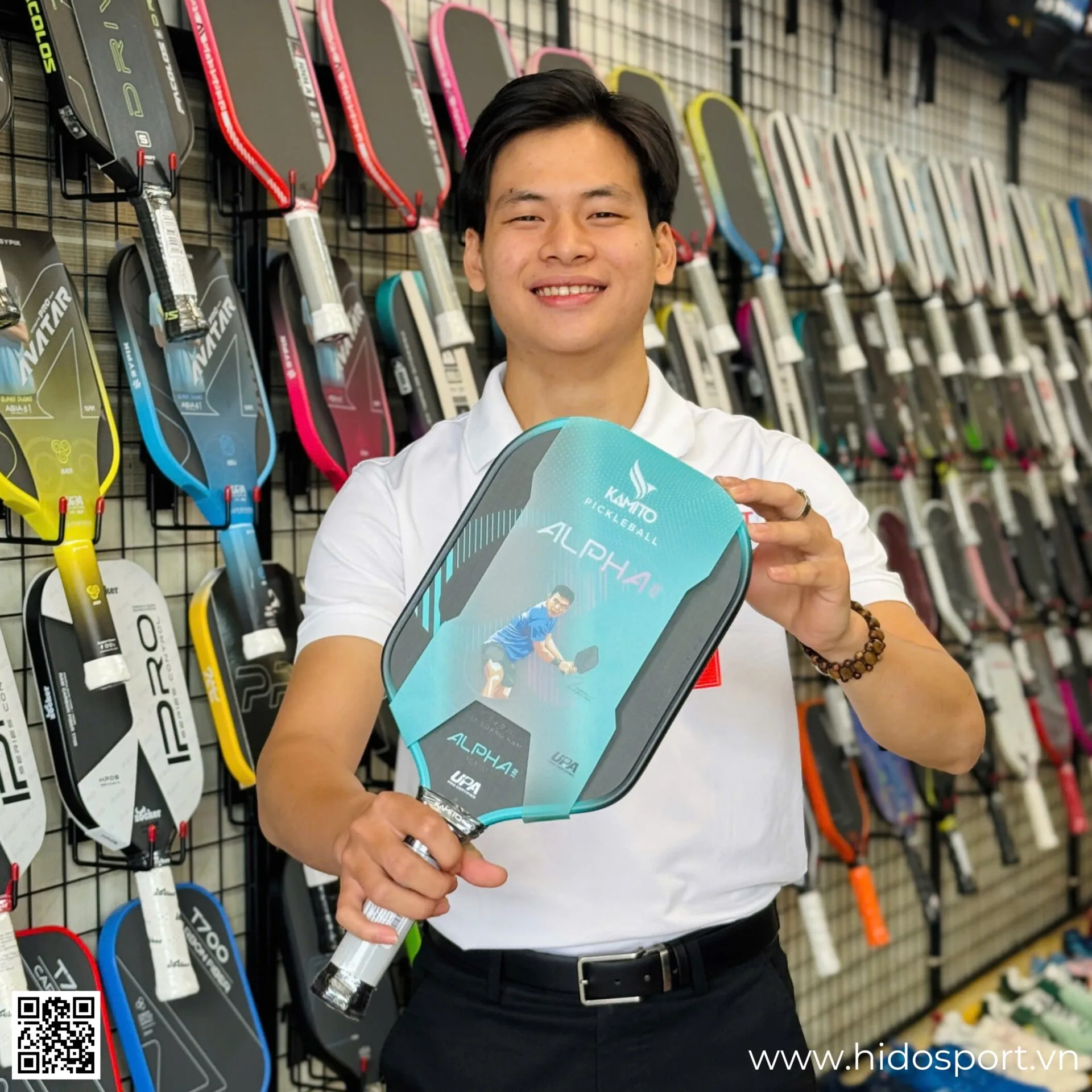(TITLE)% Vot Pickleball Kamito Alpha 2 Chinh Hang 14mm 16mm Hinh Anh Doc Quyen Tai Hido Sport 25