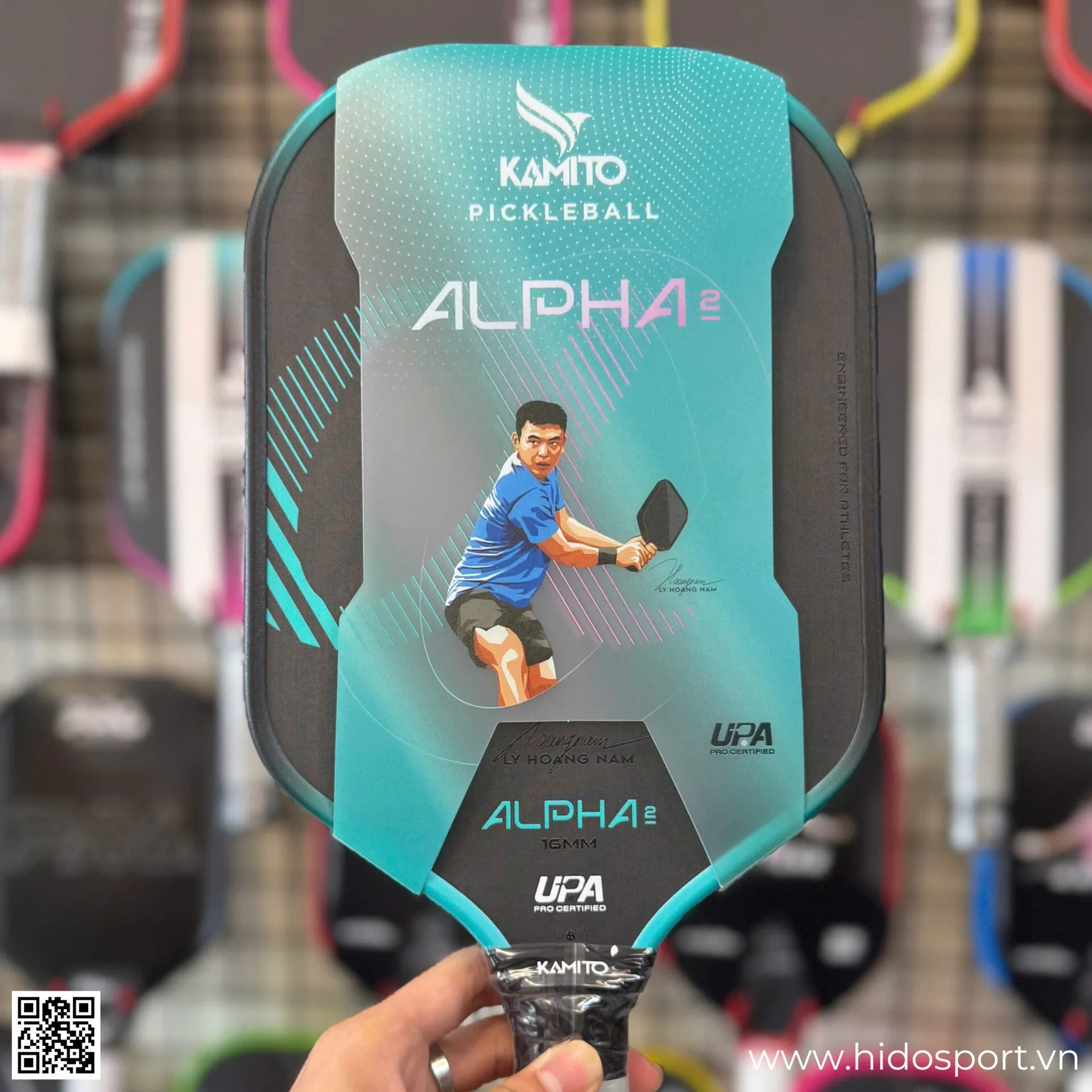 (TITLE)% Vot Pickleball Kamito Alpha 2 Chinh Hang 14mm 16mm Hinh Anh Doc Quyen Tai Hido Sport 27