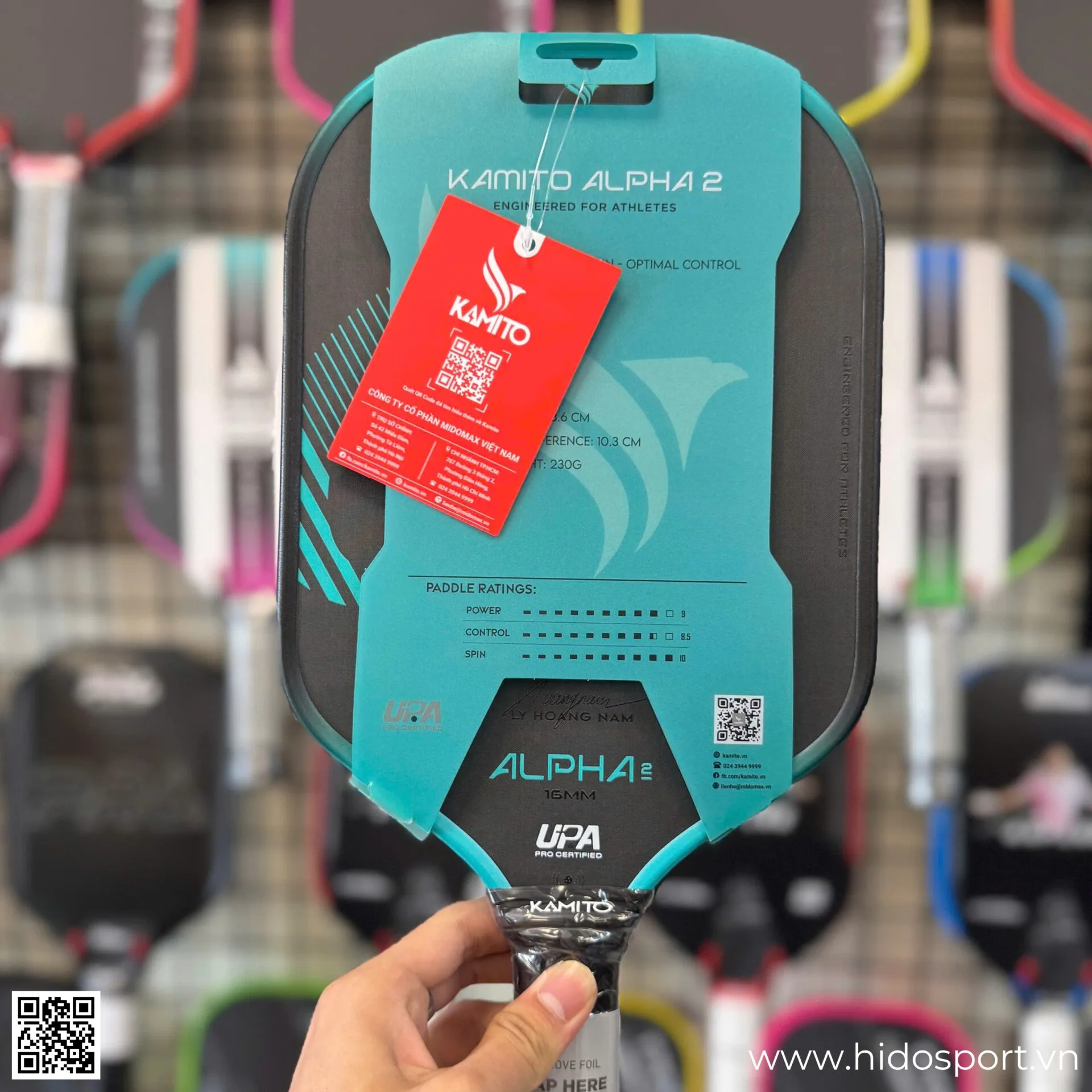 (TITLE)% Vot Pickleball Kamito Alpha 2 Chinh Hang 14mm 16mm Hinh Anh Doc Quyen Tai Hido Sport 28