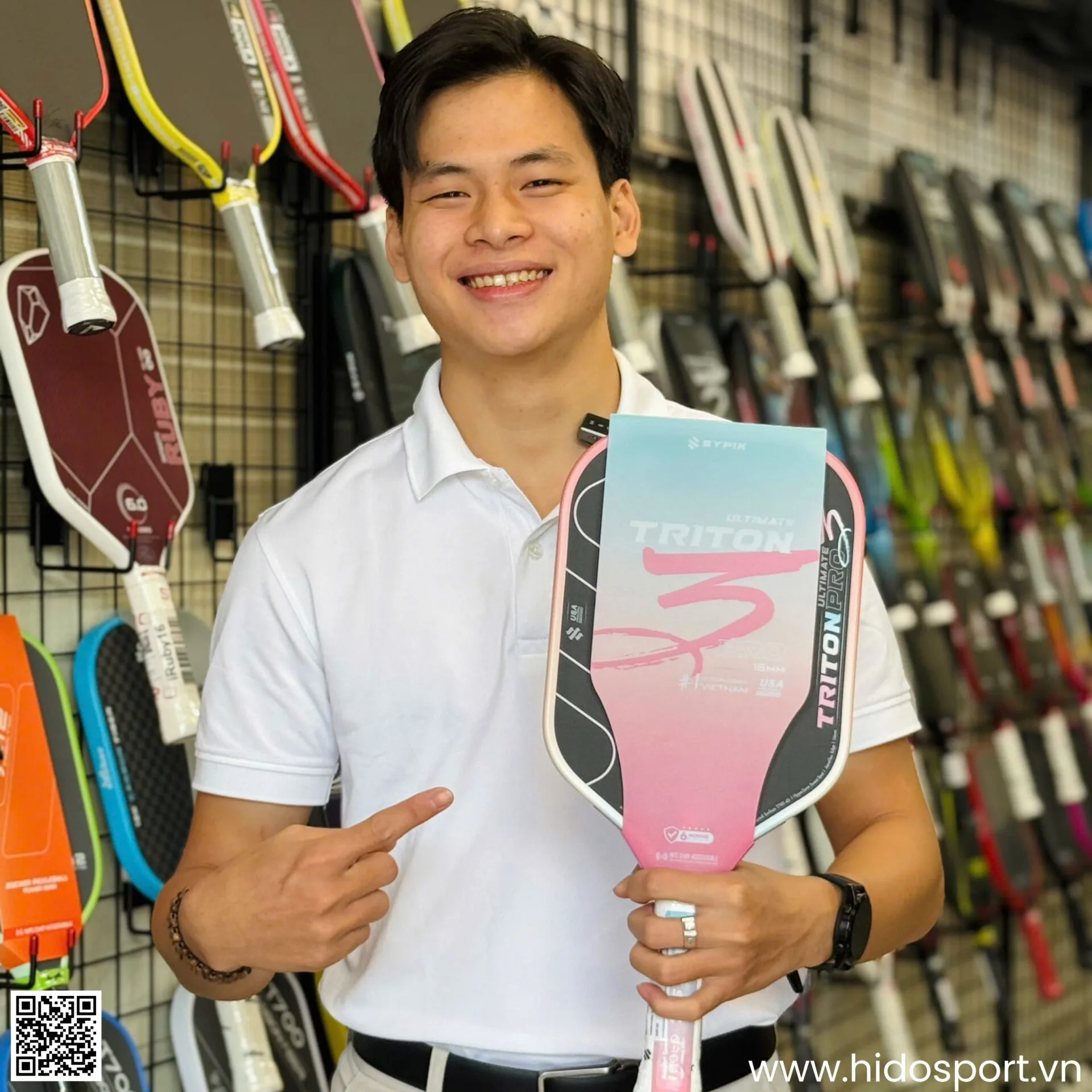 (TITLE)% Vot Pickleball Sypik Triton Gen 3 Pro Ultimate Hinh Anh Thuc Te 002