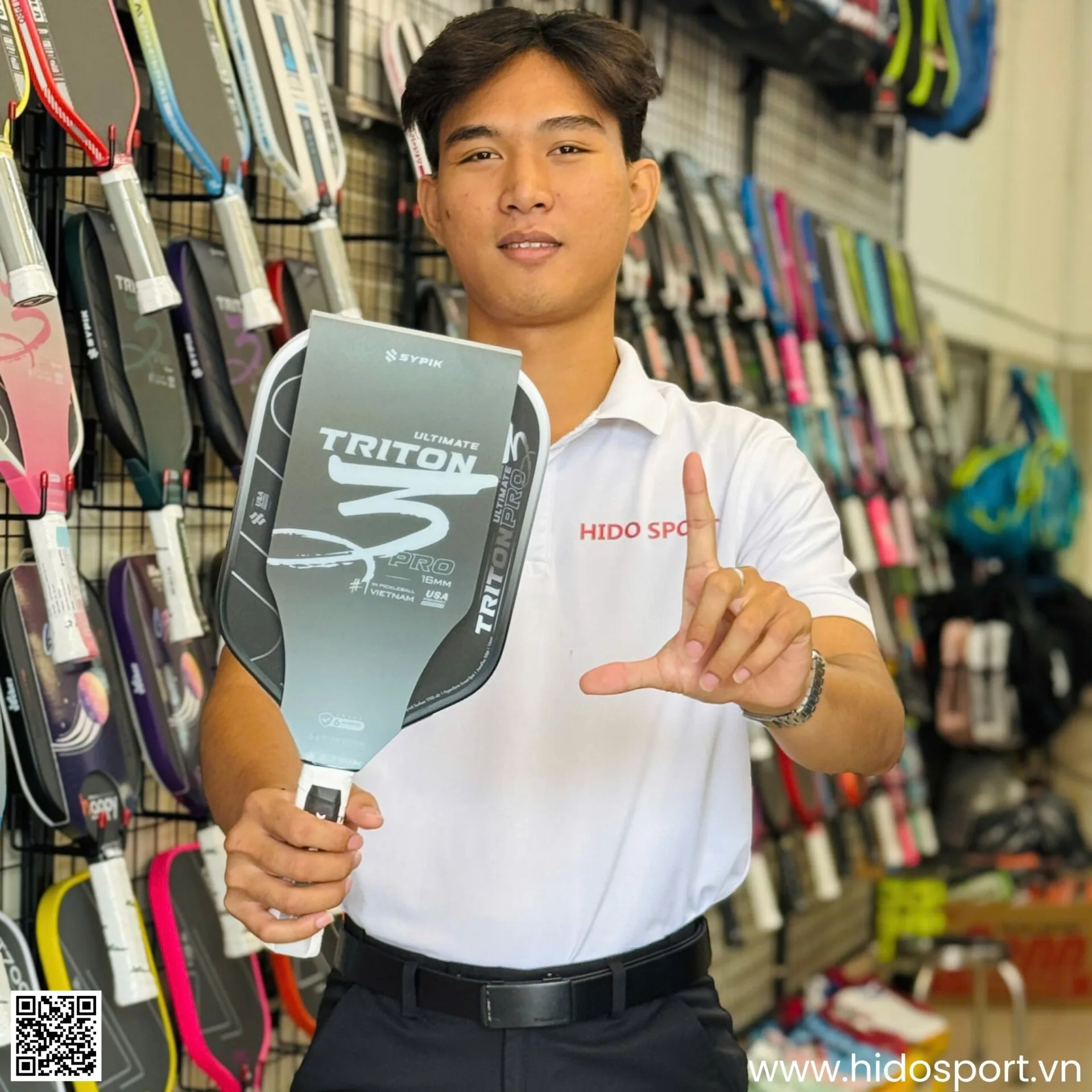 (TITLE)% Vot Pickleball Sypik Triton Gen 3 Pro Ultimate Hinh Anh Thuc Te 003