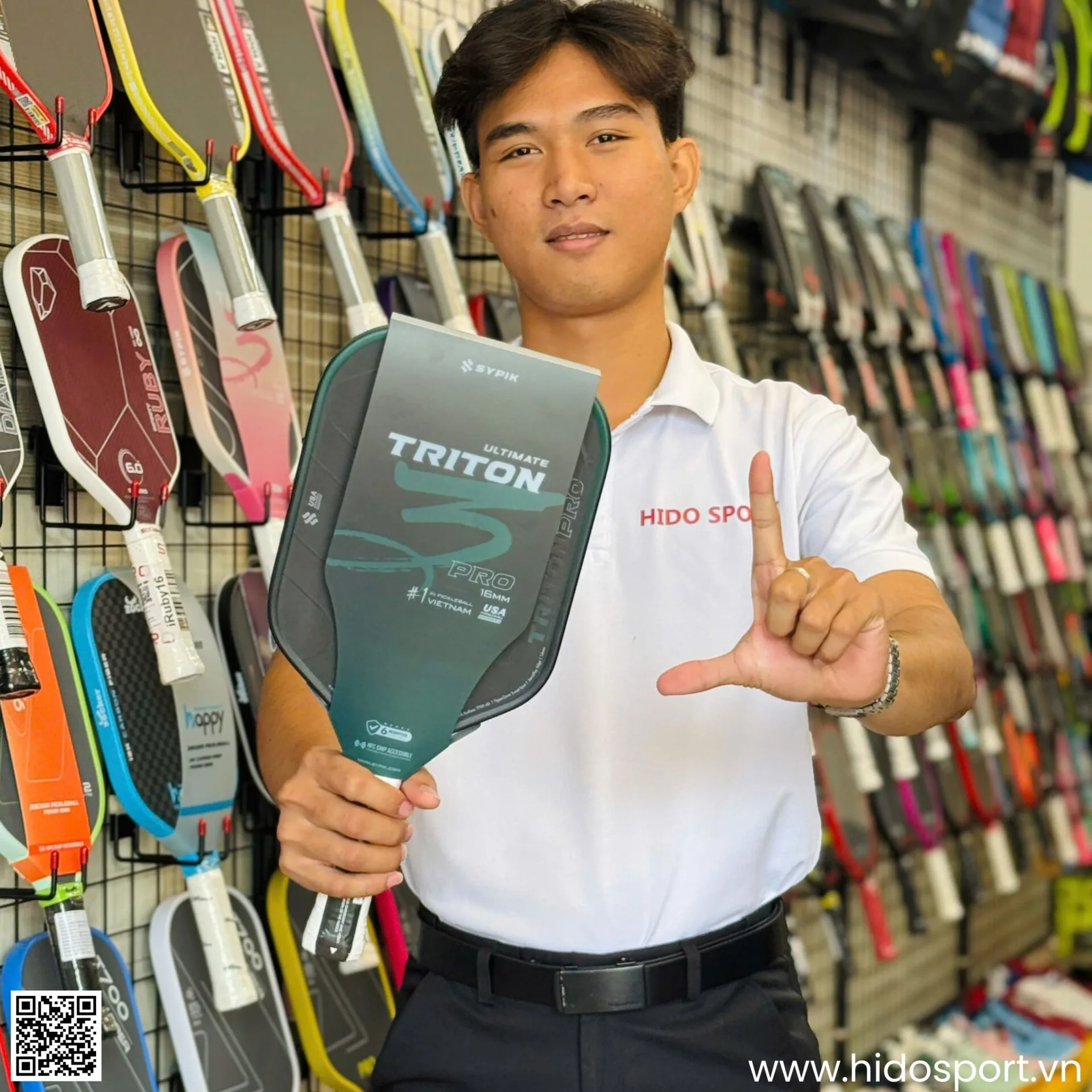 (TITLE)% Vot Pickleball Sypik Triton Gen 3 Pro Ultimate Hinh Anh Thuc Te 004