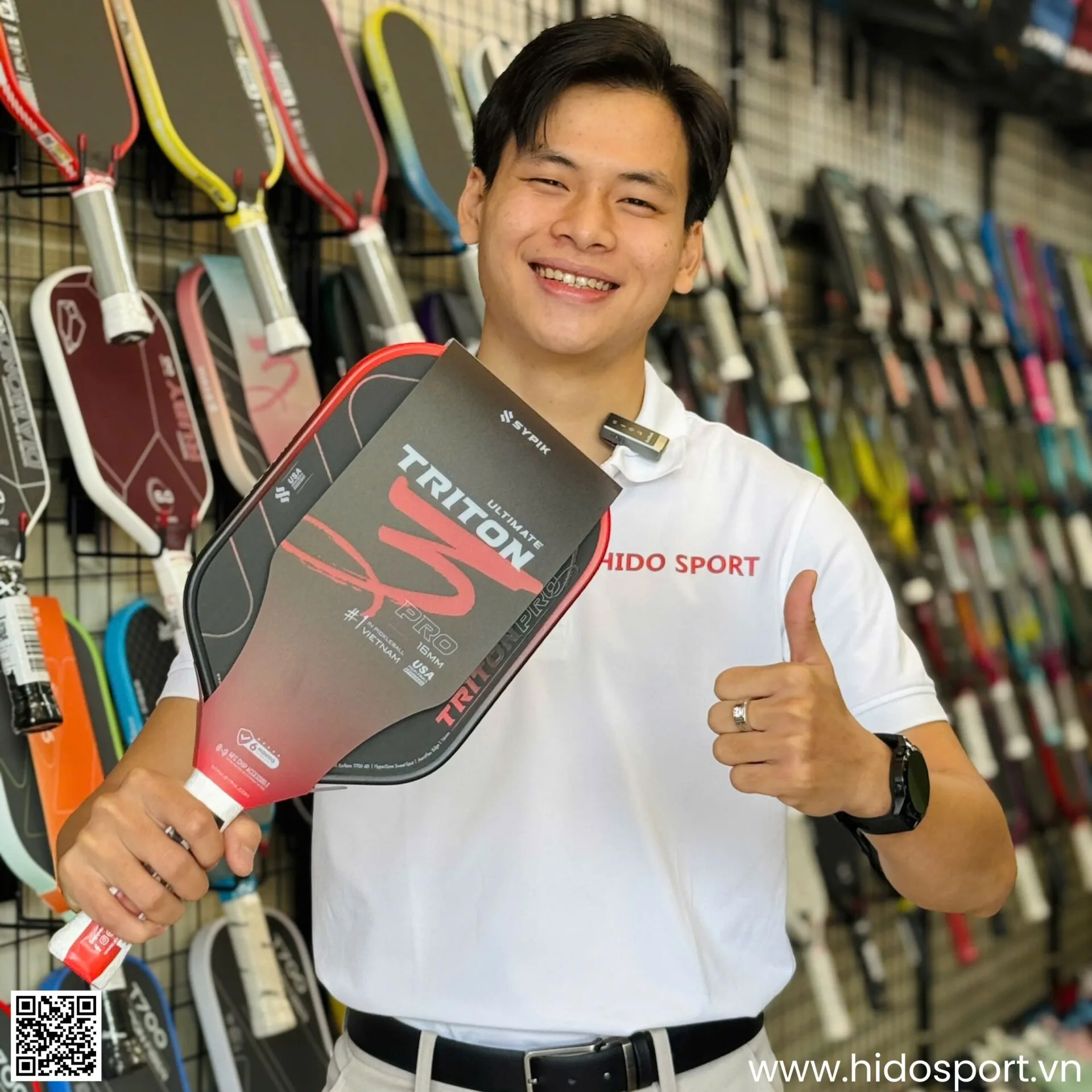 (TITLE)% Vot Pickleball Sypik Triton Gen 3 Pro Ultimate Hinh Anh Thuc Te 006