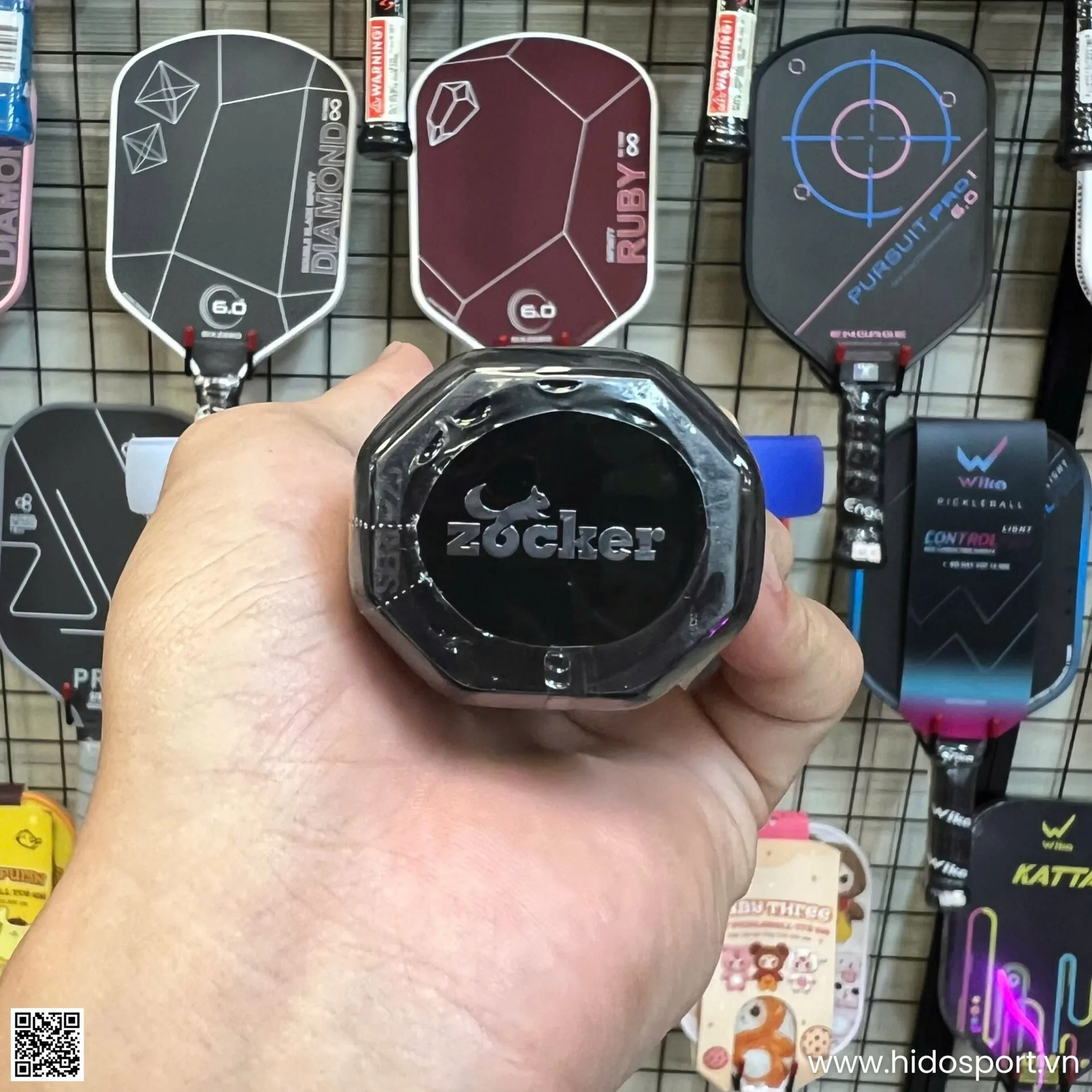 (TITLE)% Vot Pickleball Zocker Happy Hp02 Gen 2 Chinh Hang 16mm Hinh Anh 027