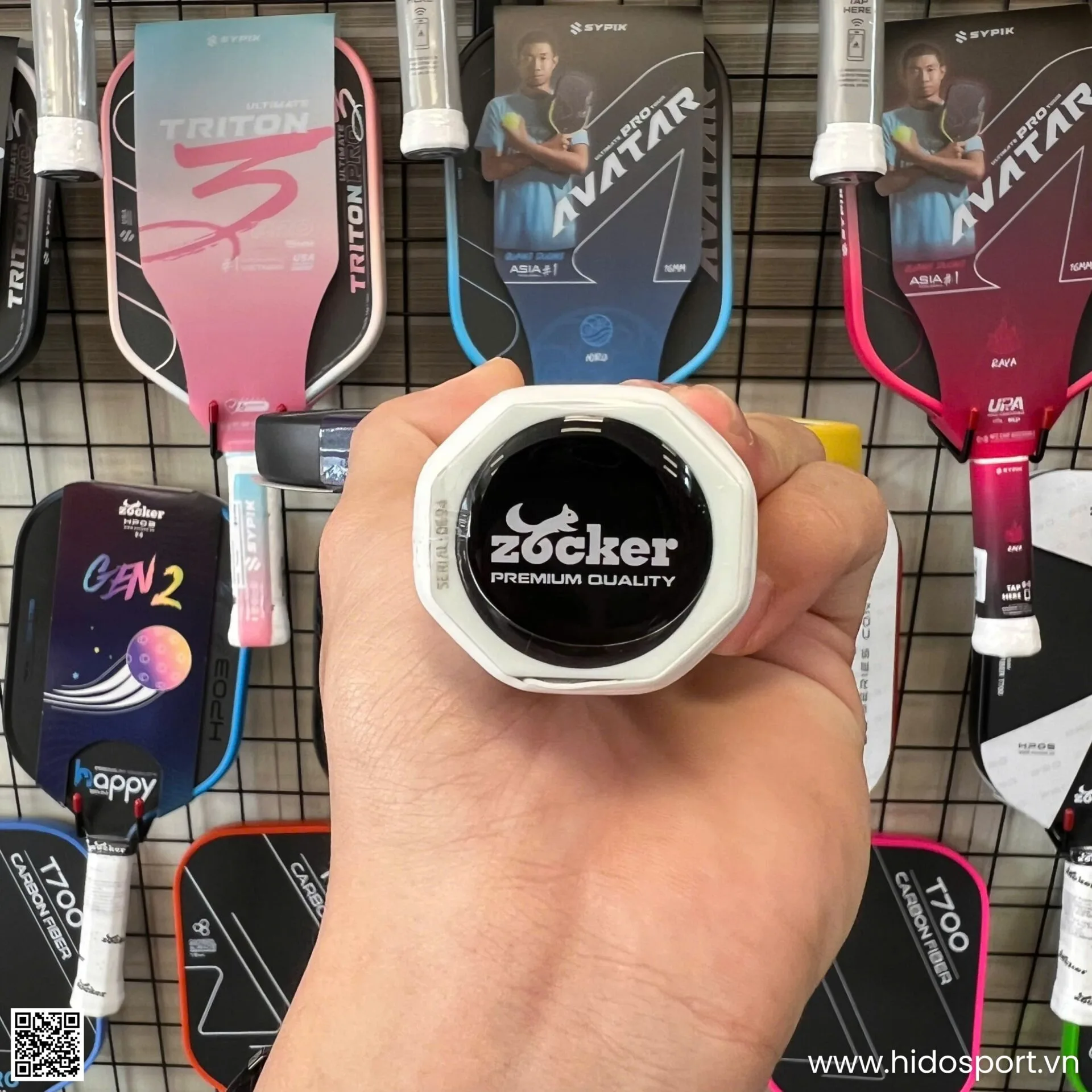 (TITLE)% Vot Pickleball Zocker Happy Hp03 Gen 2 Chinh Hang 16mm Hinh Anh 018