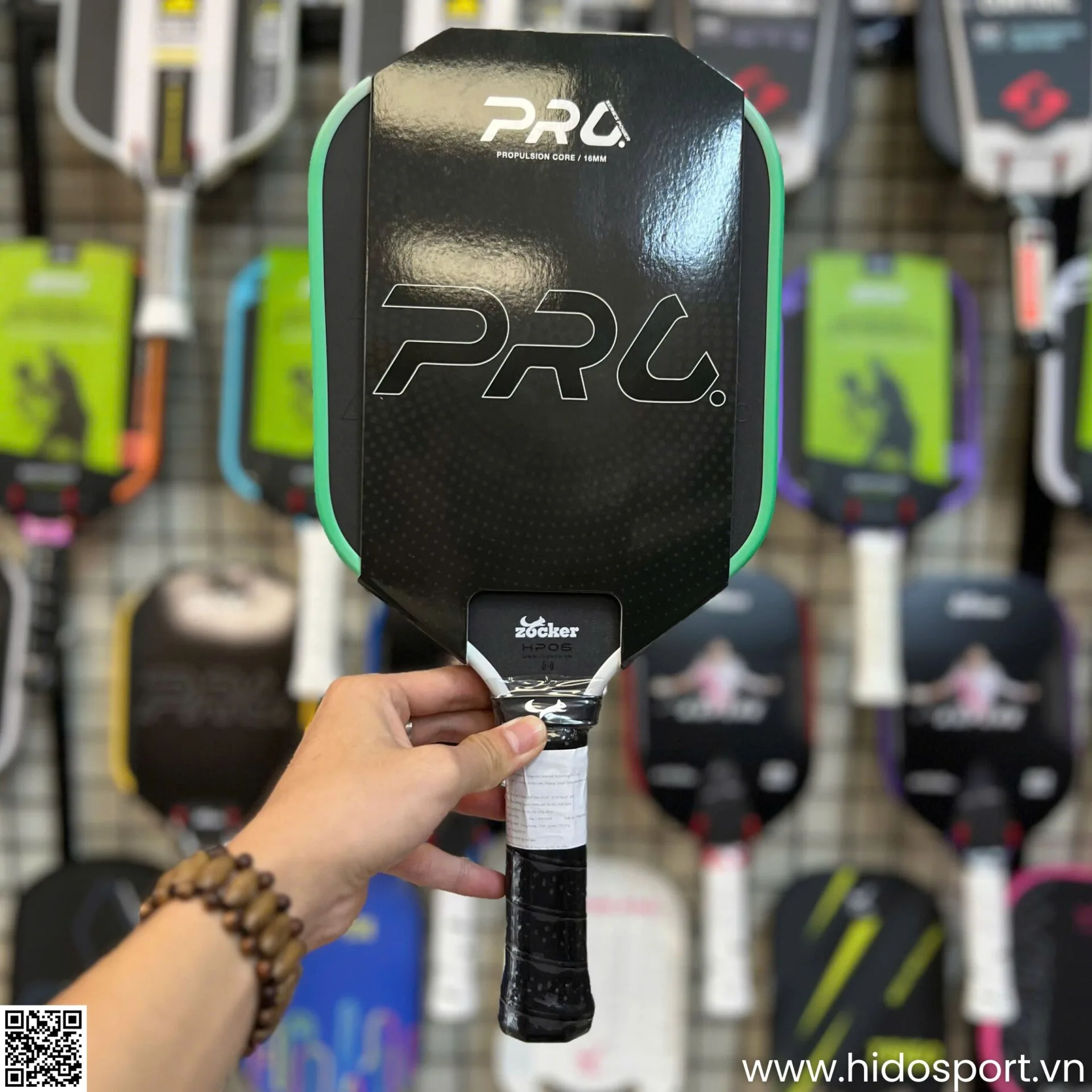 (TITLE)% vot Pickleball Zocker Hp06 Pro Series Power Chinh Hang Hinh Anh Thuc Te 09